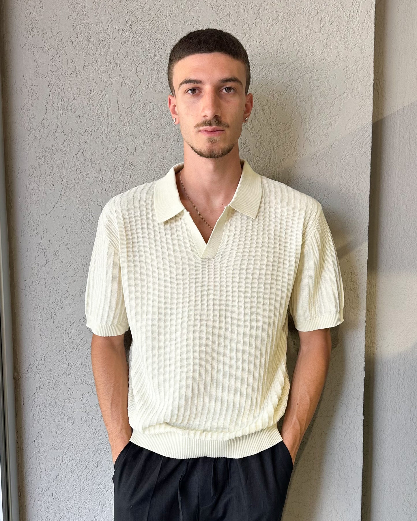 POLO IN MAGLIA A COSTINE