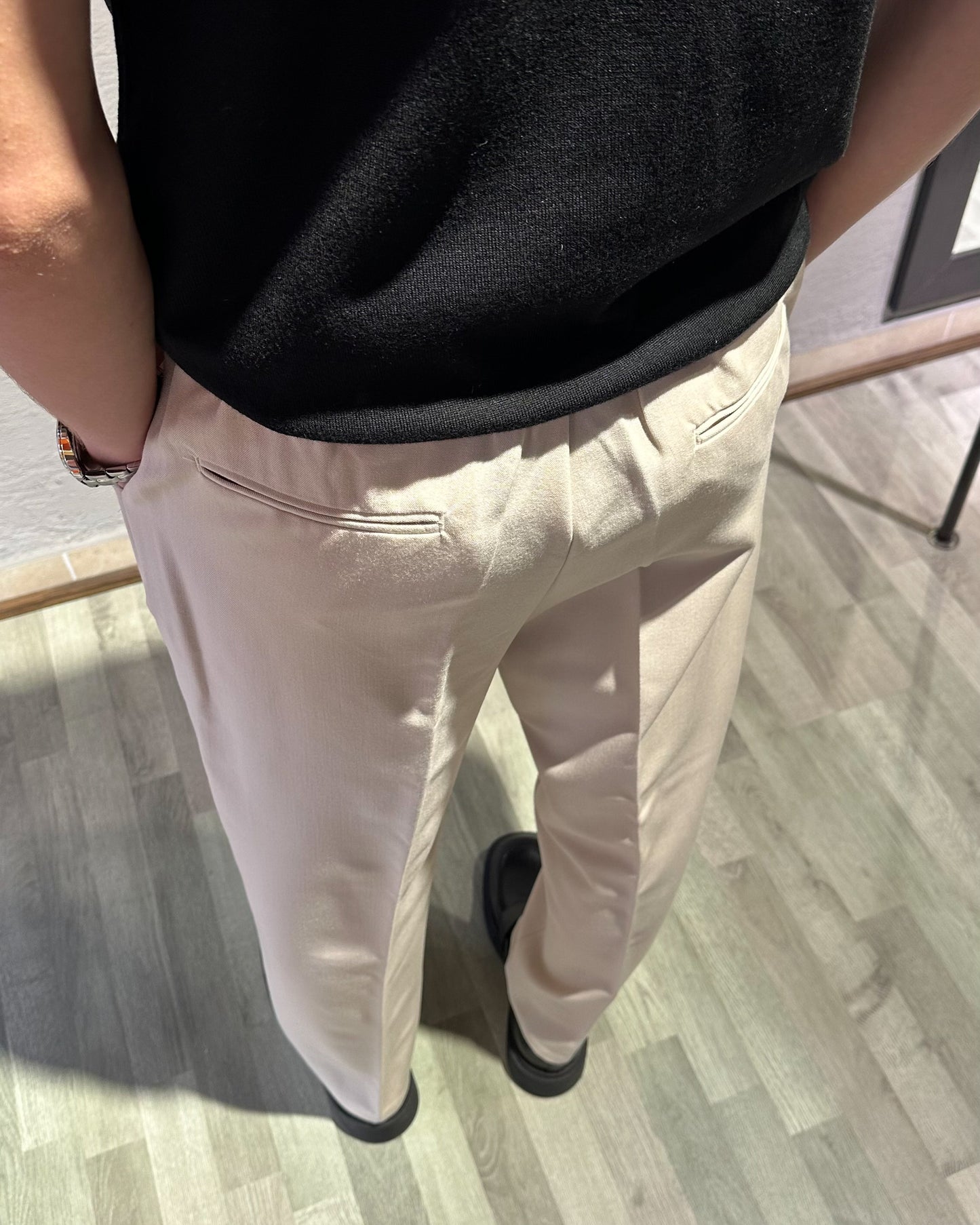 PANT AMPIO BEIGE CHIARO