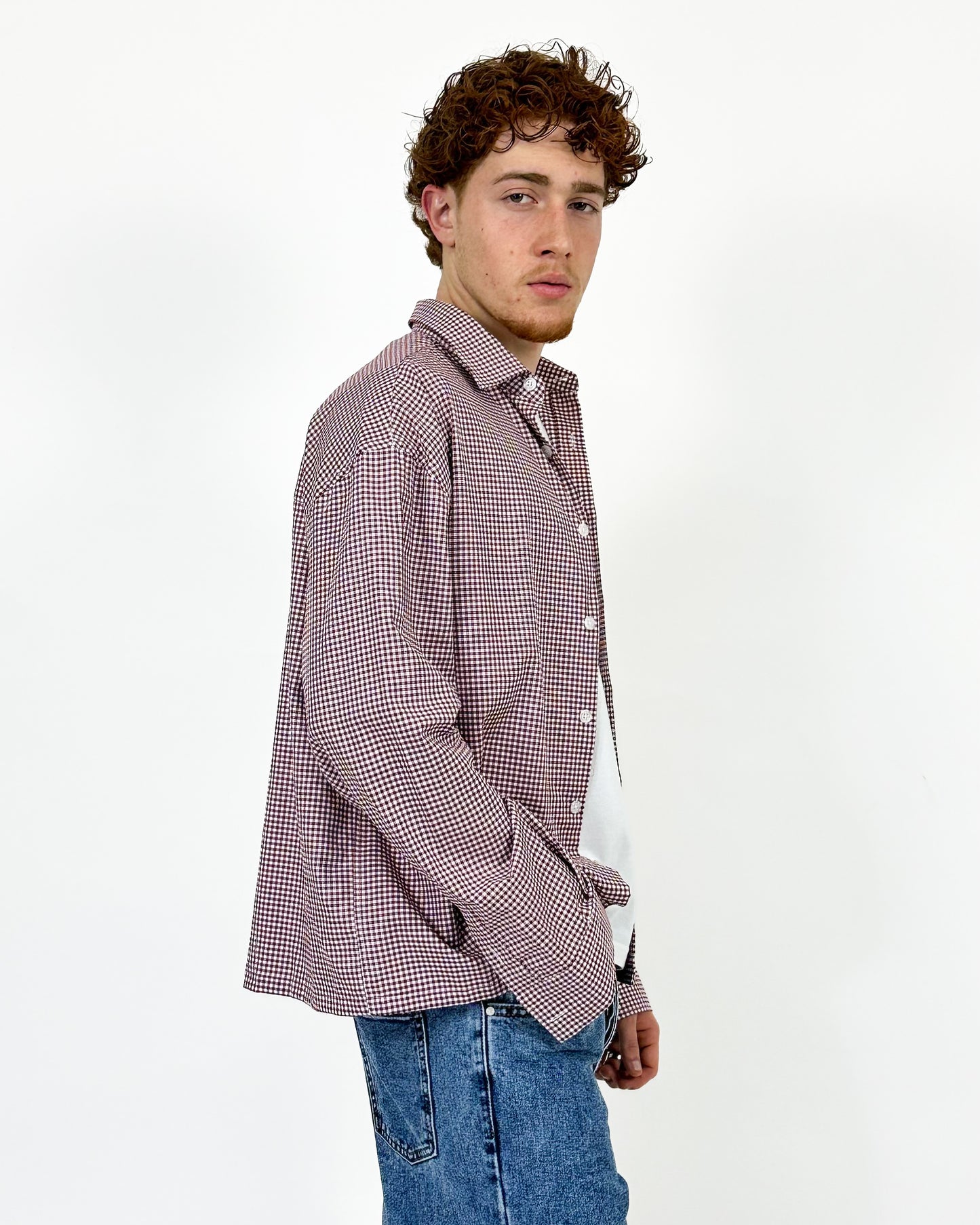 CAMICIA A QUADRI - ROSSO