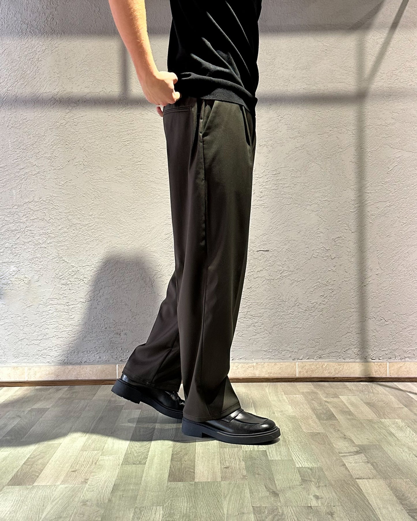 PANT AMPIO VERDE SCURO