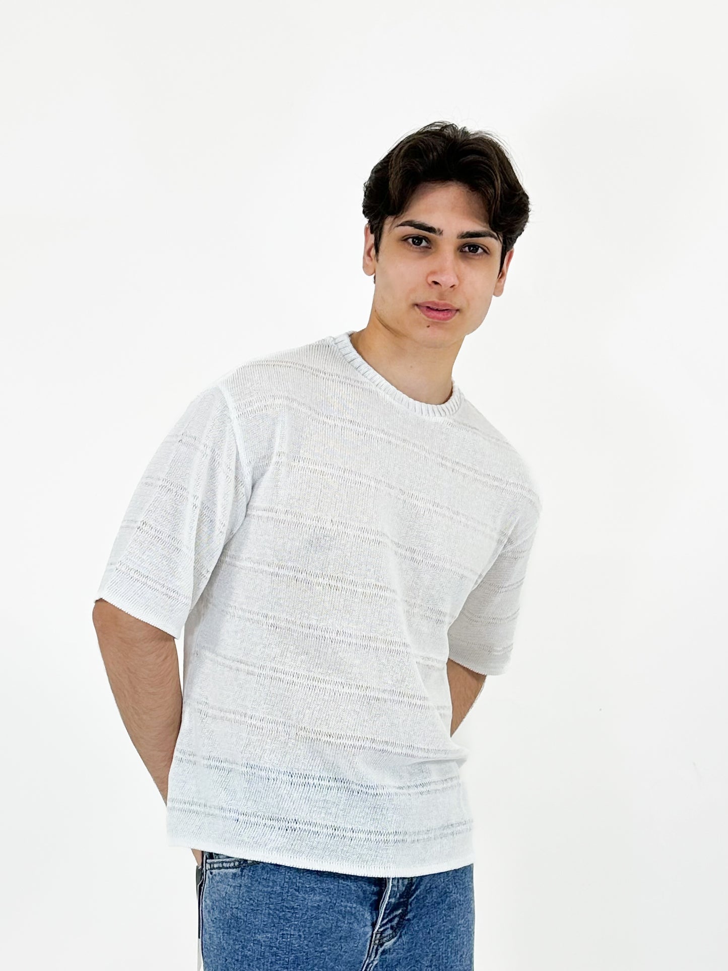 T-SHIRT IN MAGLIA TRAFORATA