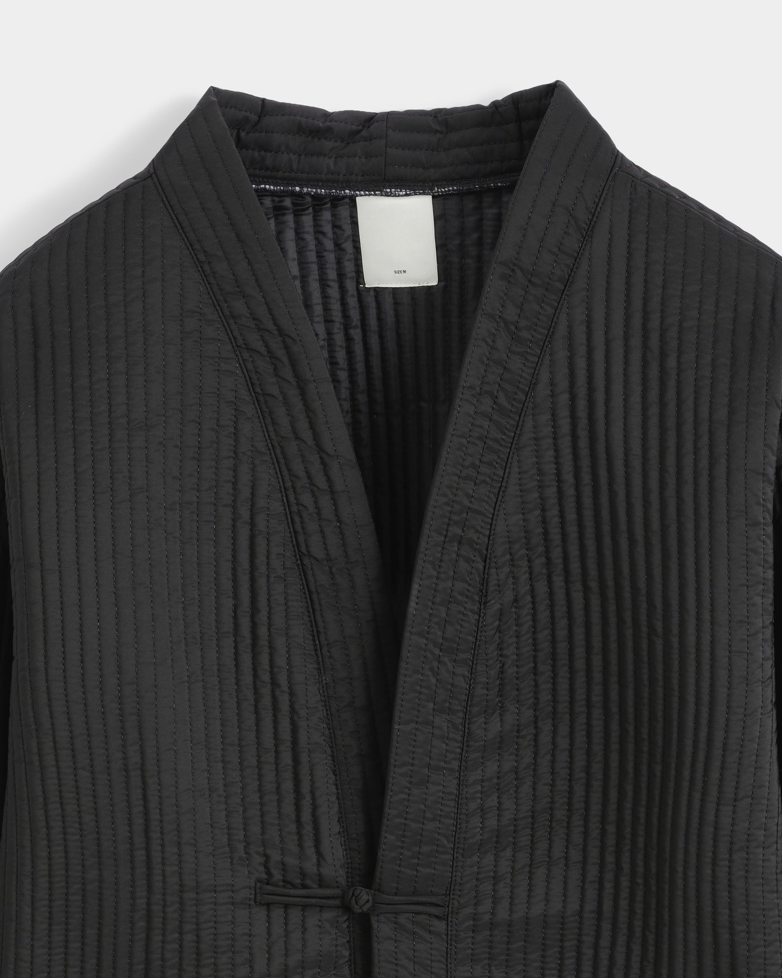 GIACCA KIMONO NERA MINIMAL