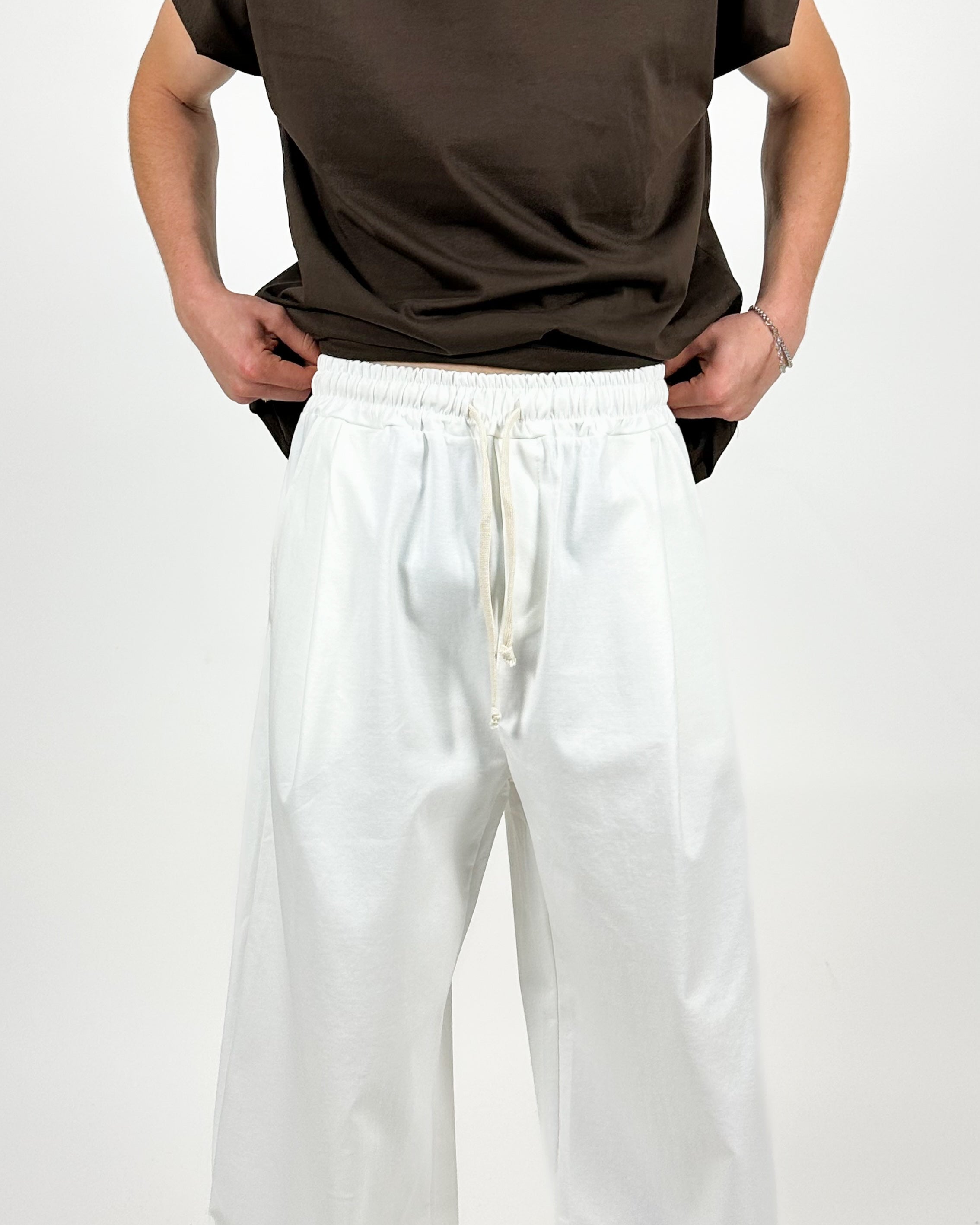 PANTALONE BALLOON - BIANCO LATTE