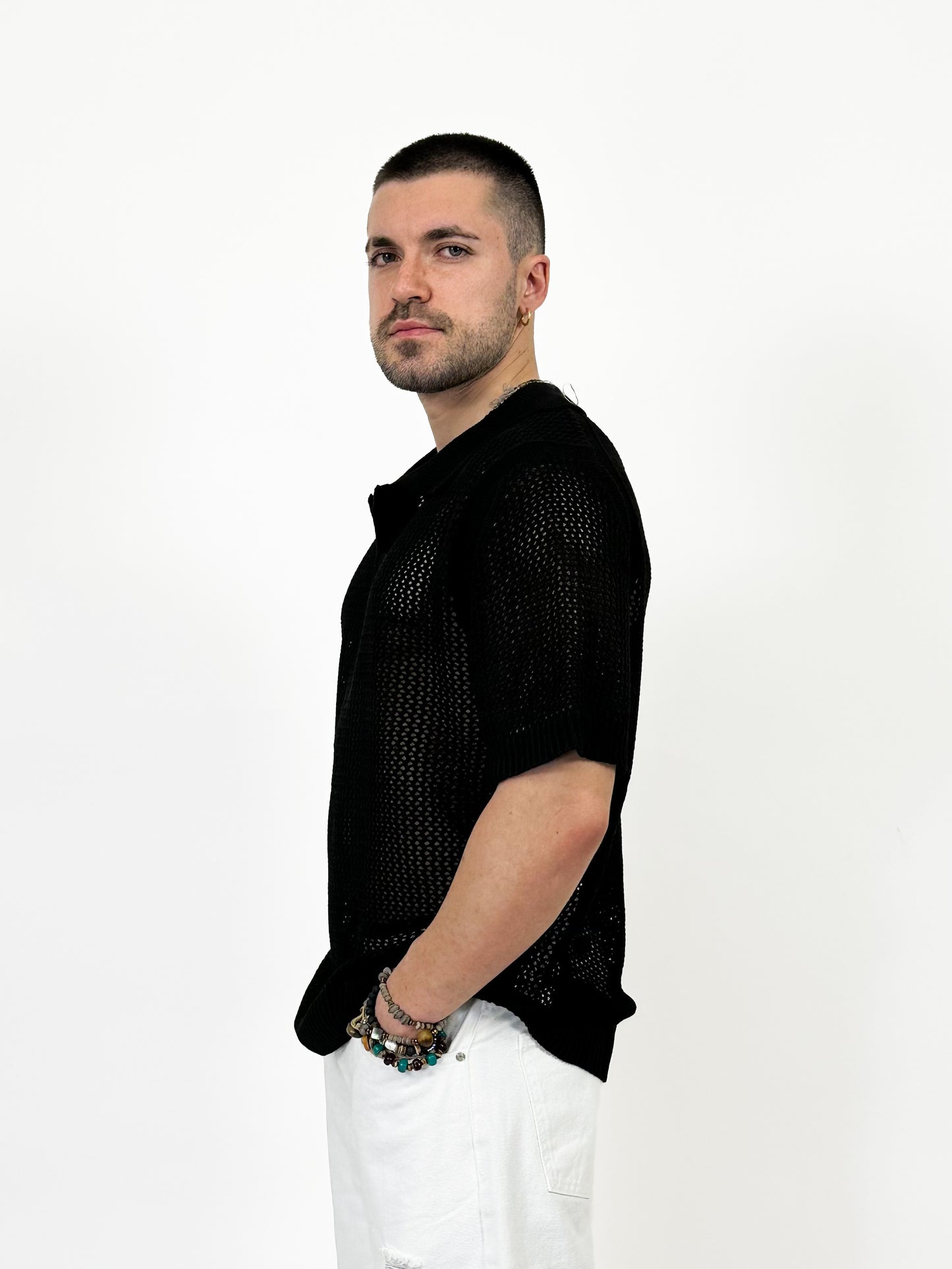 POLO MAGLIA TRAFORATA