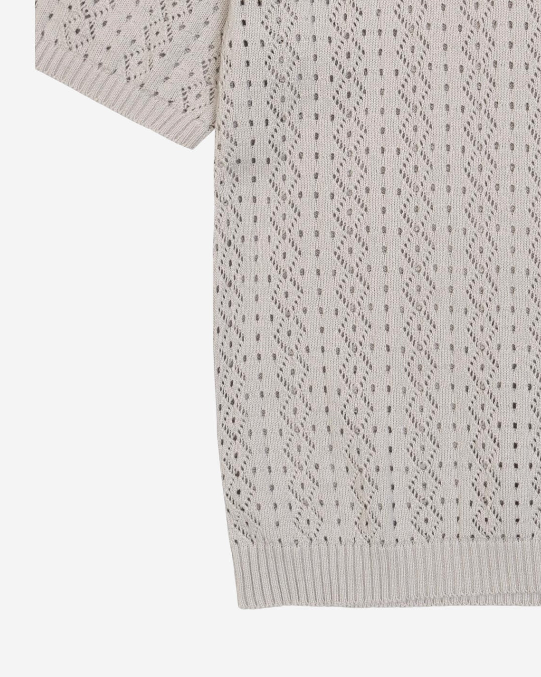 MAGLIA TRAFORATA A MANICA CORTA