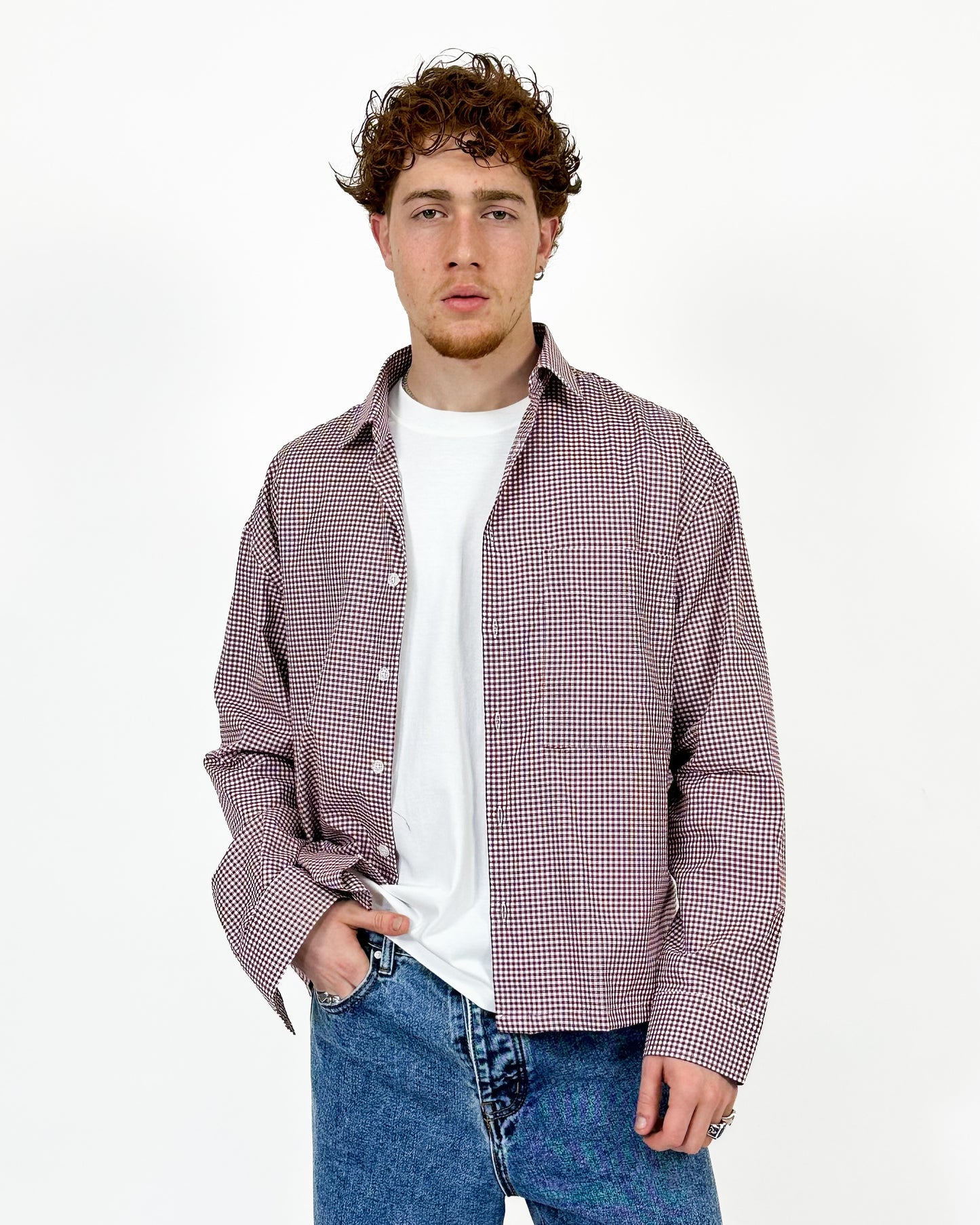 CAMICIA A QUADRI - ROSSO