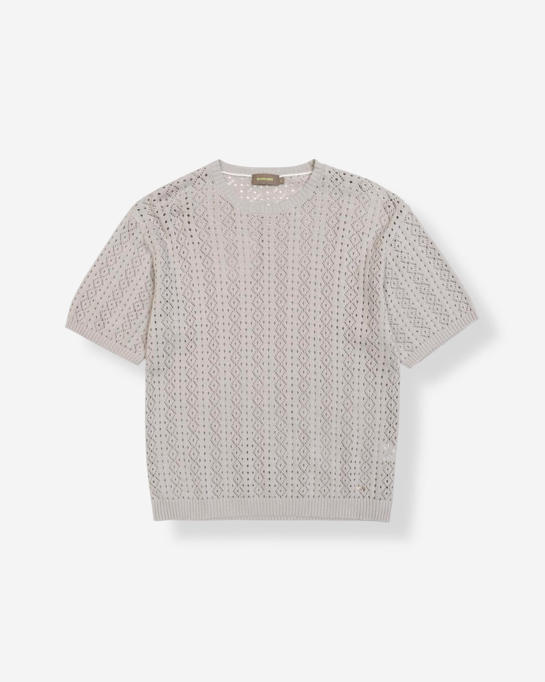 MAGLIA TRAFORATA A MANICA CORTA