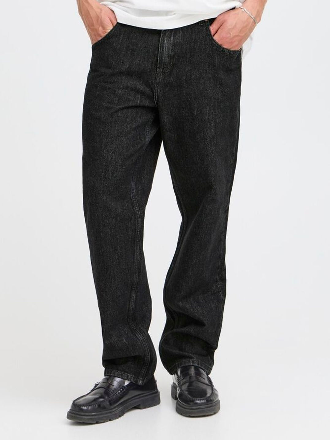 JEANS REGULAR FIT IN DENIM NERO