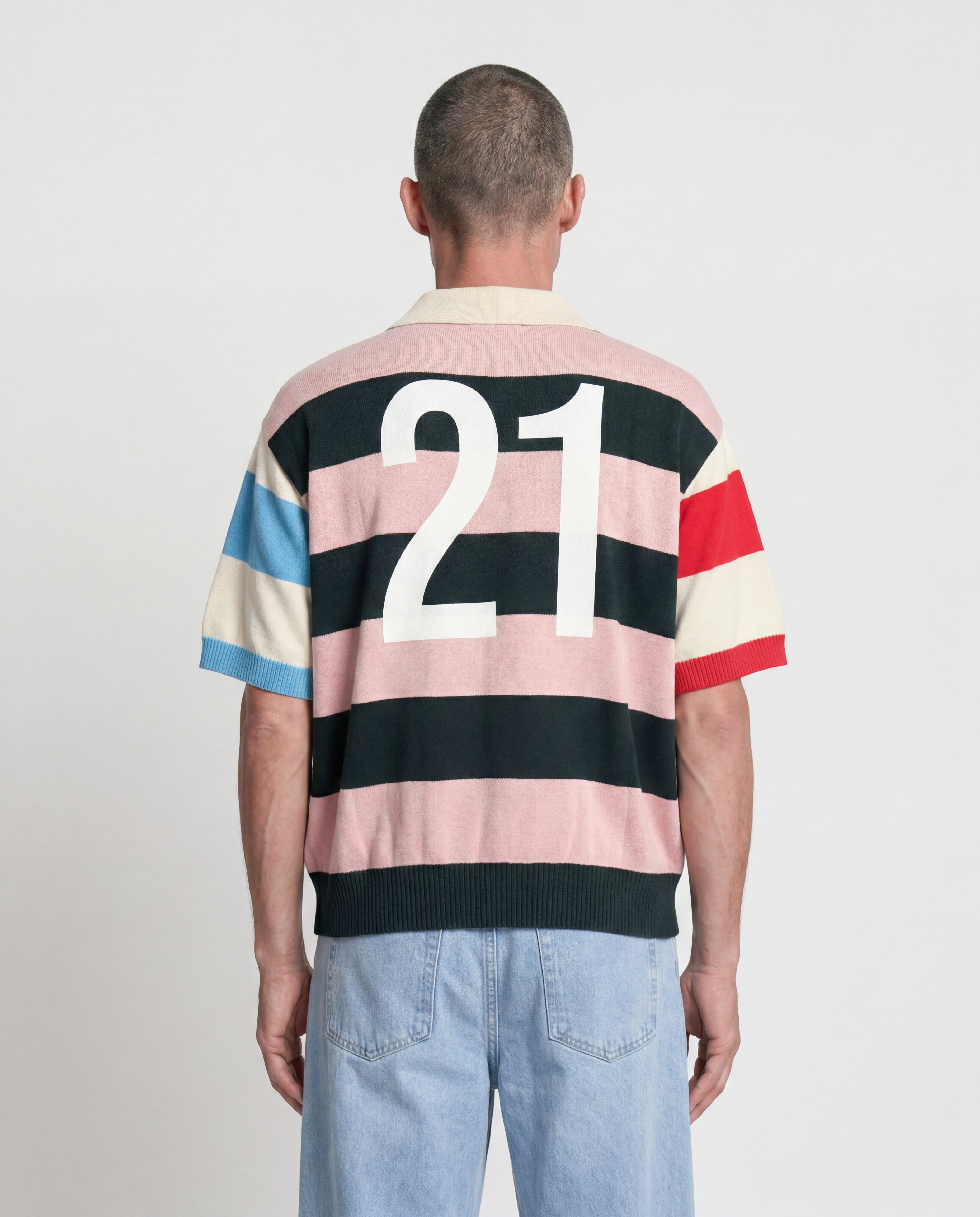 POLO IN MAGLIA RIGATA