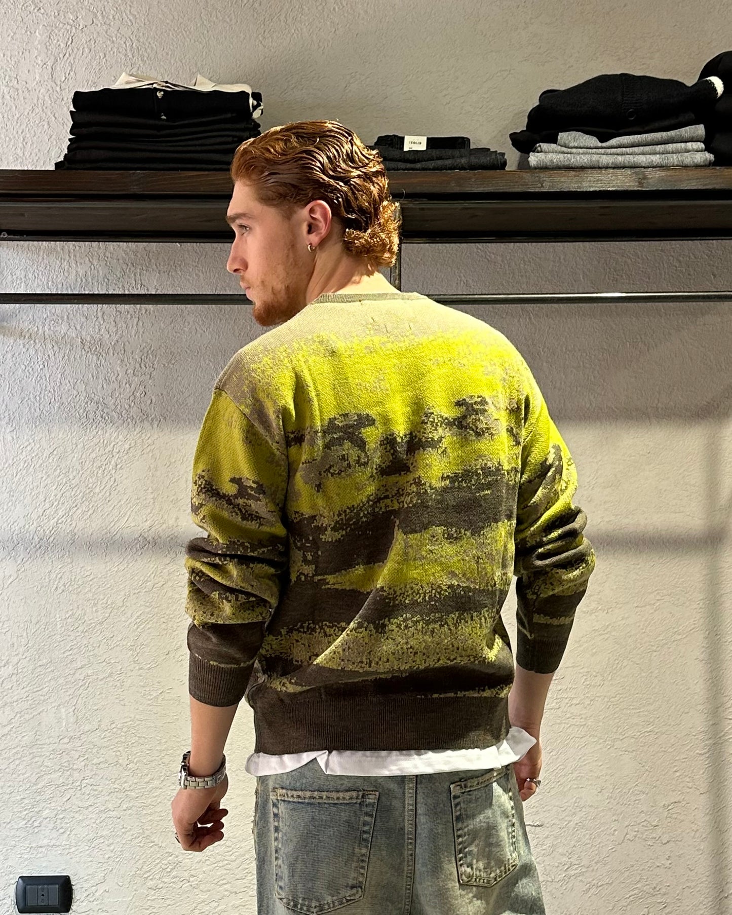 MAGLIONE RASATO A FANTASIA