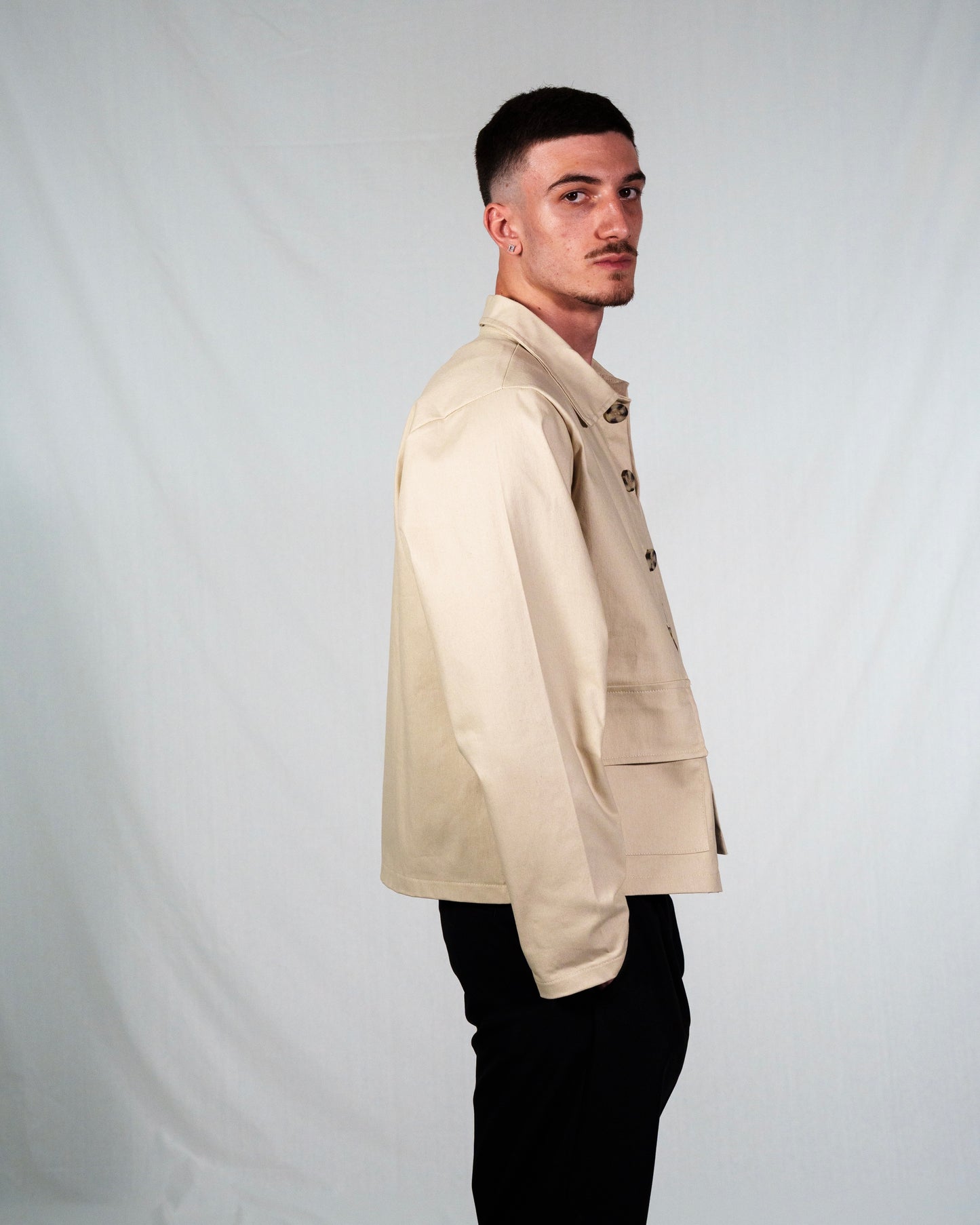 GIACCA CROP BEIGE