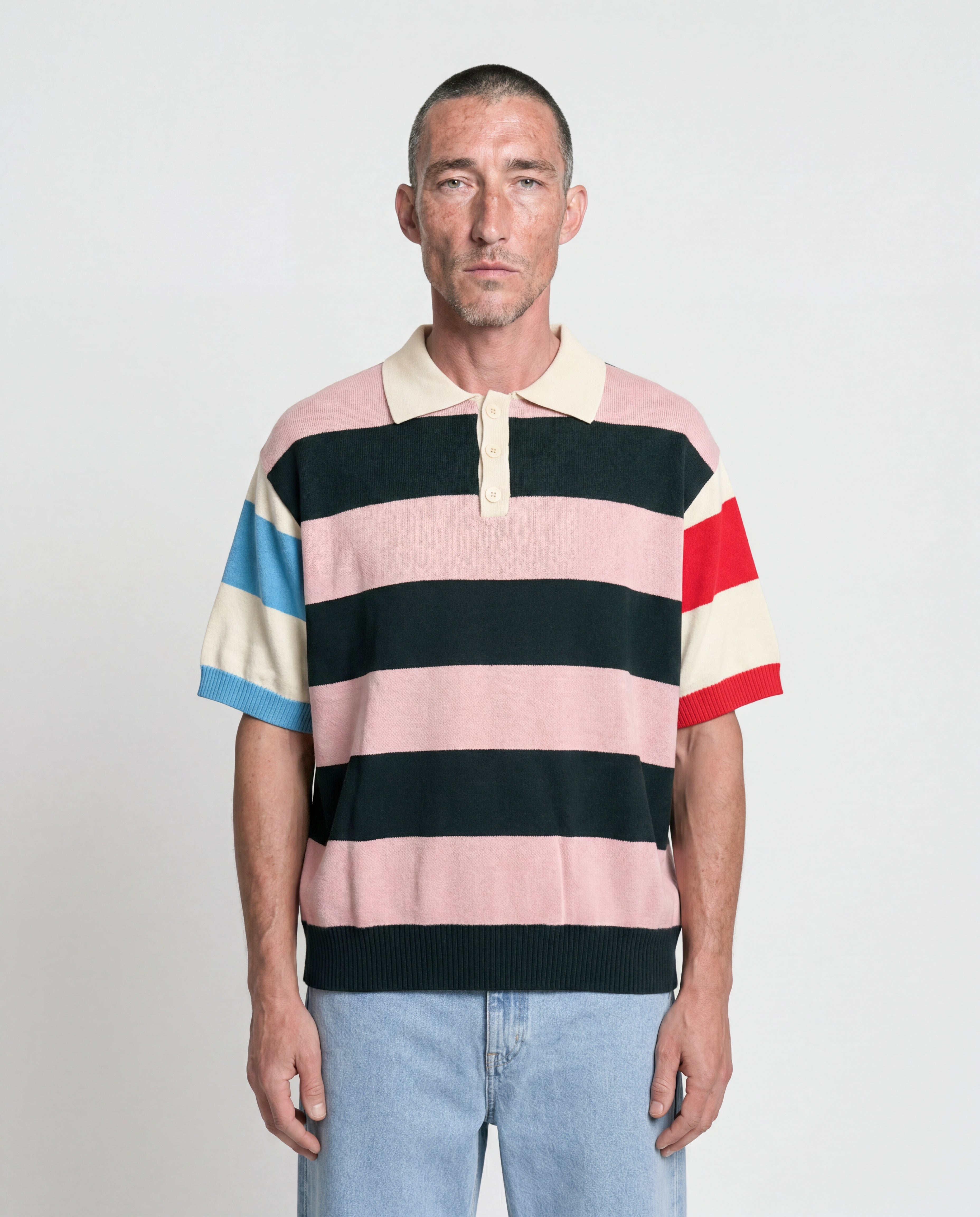 POLO IN MAGLIA RIGATA