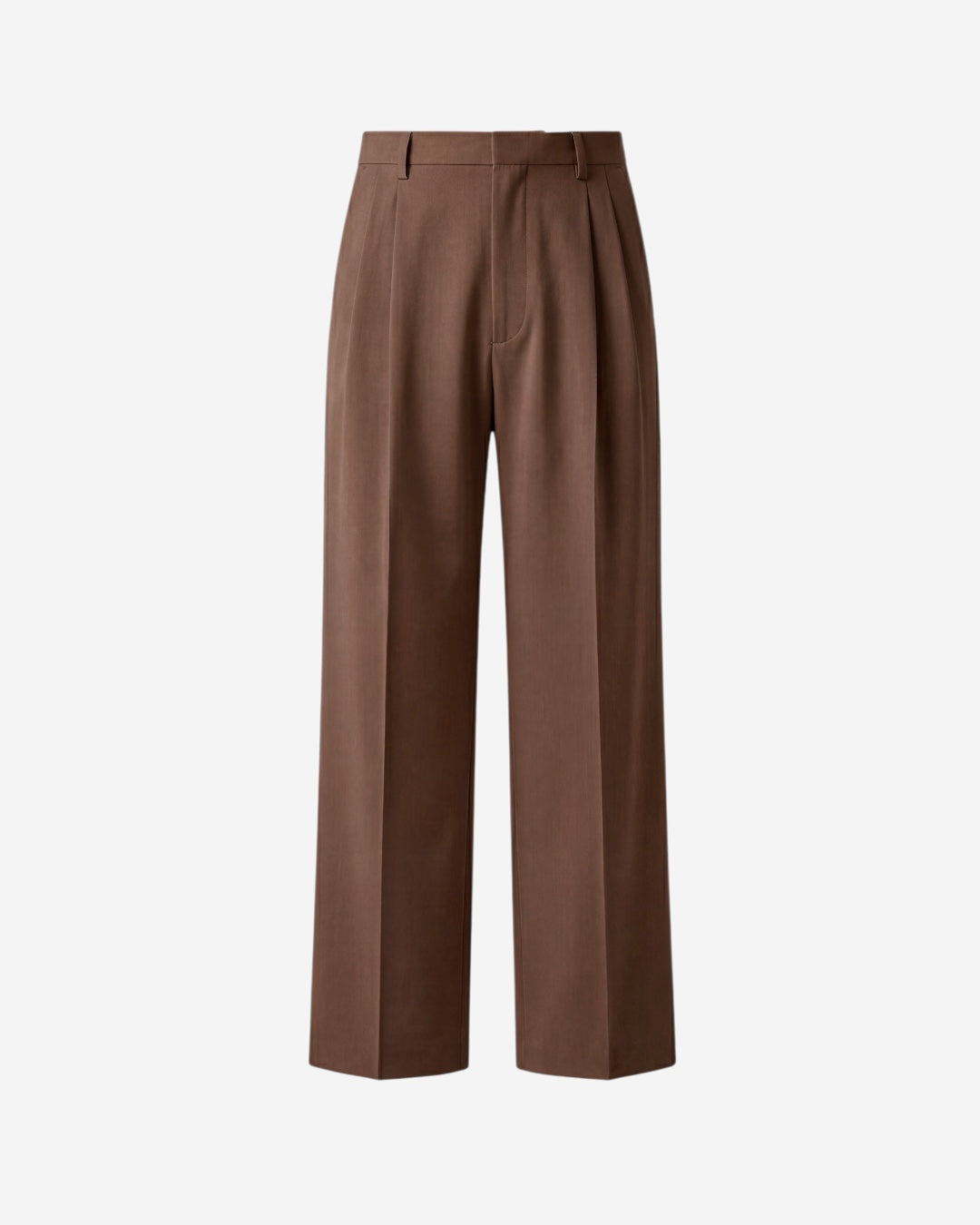 PANTALONE WIDE PENCE - MARRONE