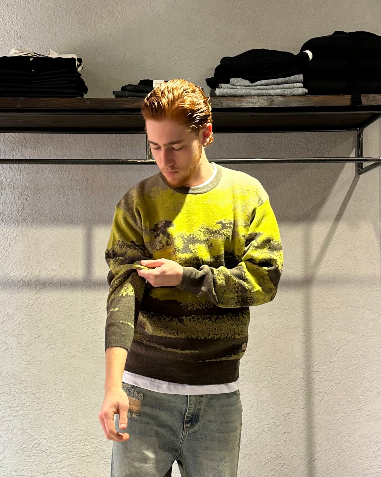 MAGLIONE RASATO A FANTASIA