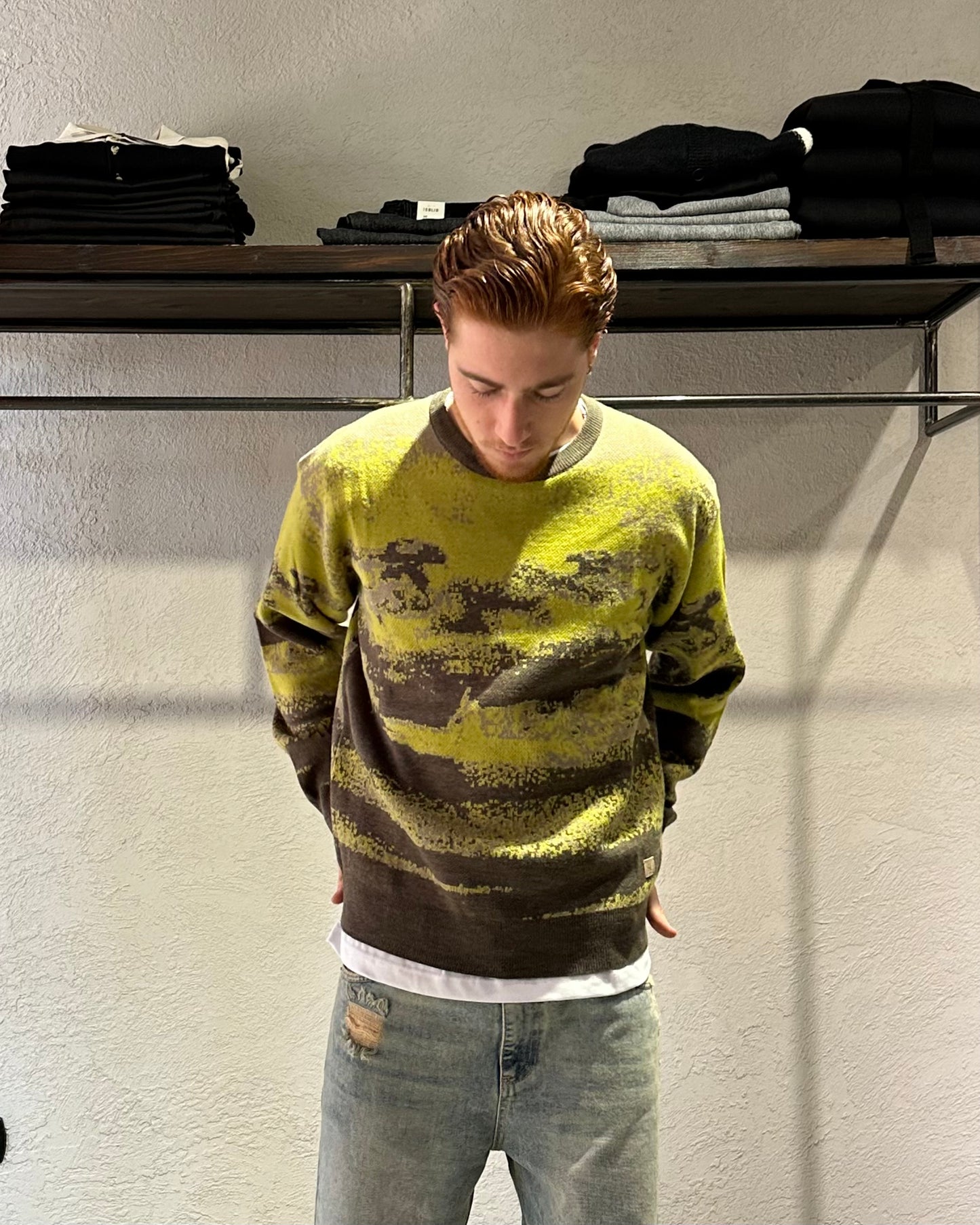 MAGLIONE RASATO A FANTASIA