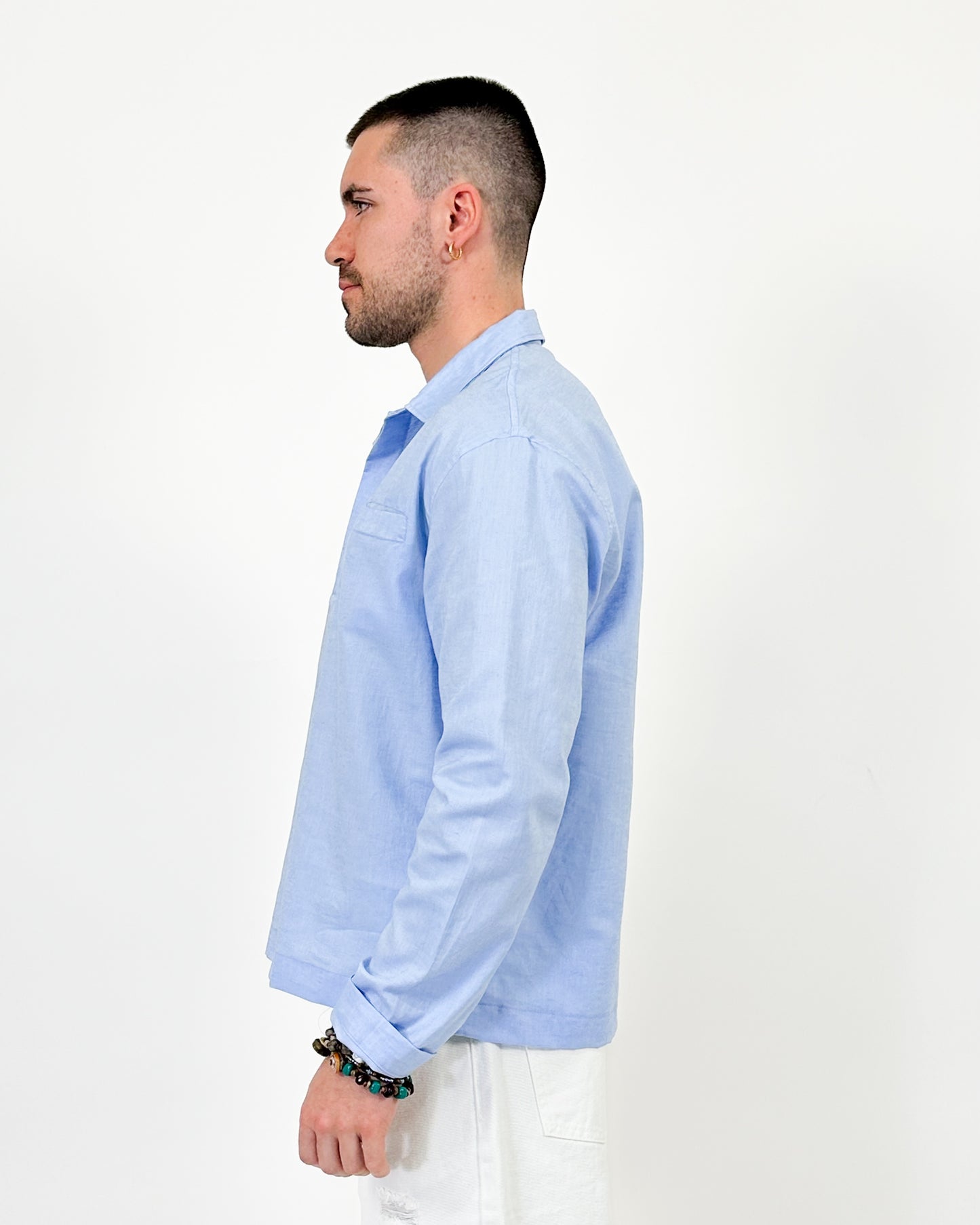 POLO IN COTONE - CELESTE