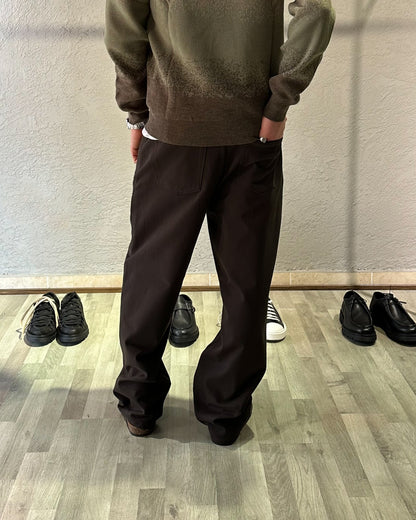 Pantalone Wide Fit – MARRONE