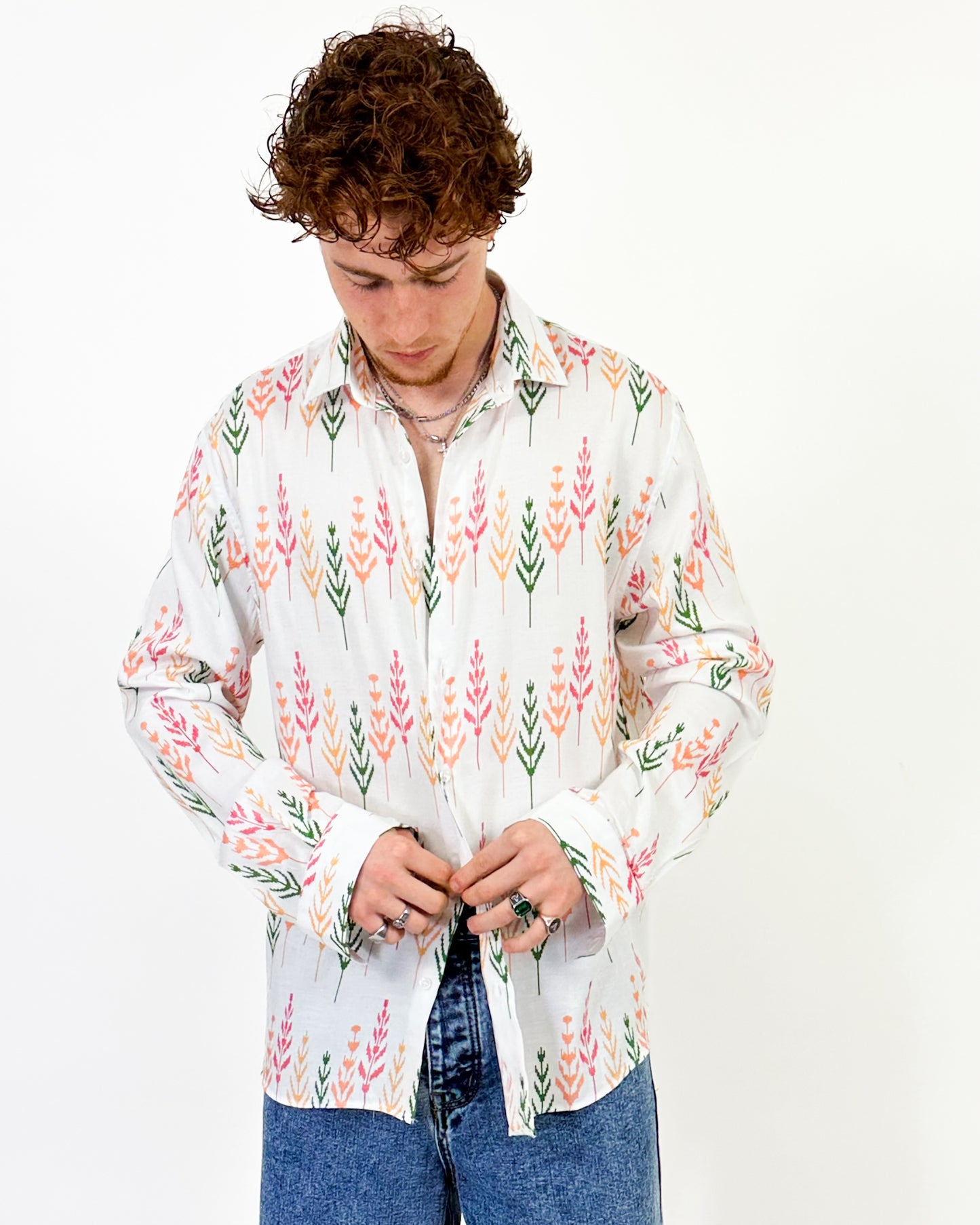 CAMICIA OVER IN VISCOSA