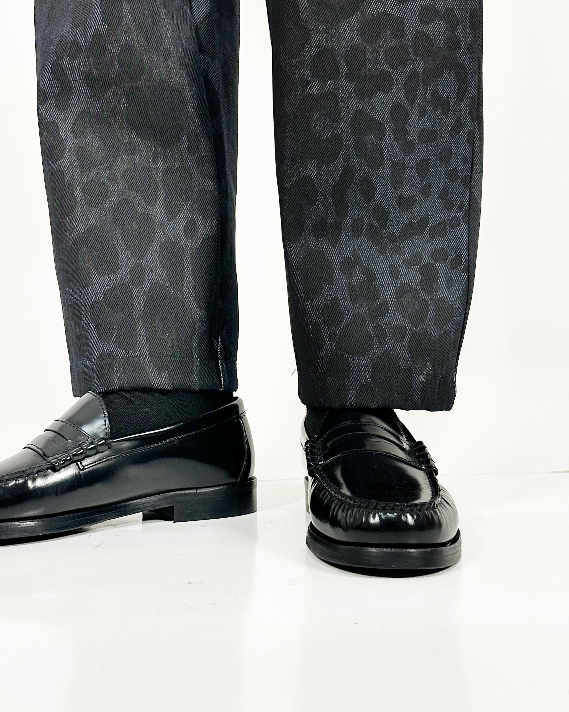 PANTALACCIO DENIM ANIMALIER