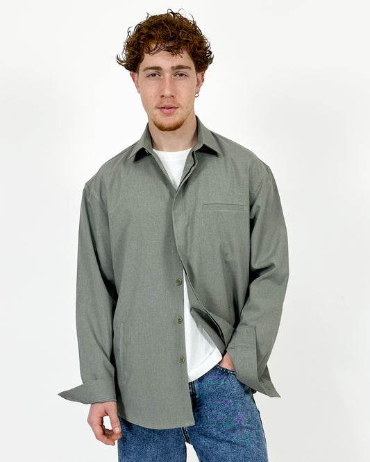OVERSHIRT - VERDE SALVIA