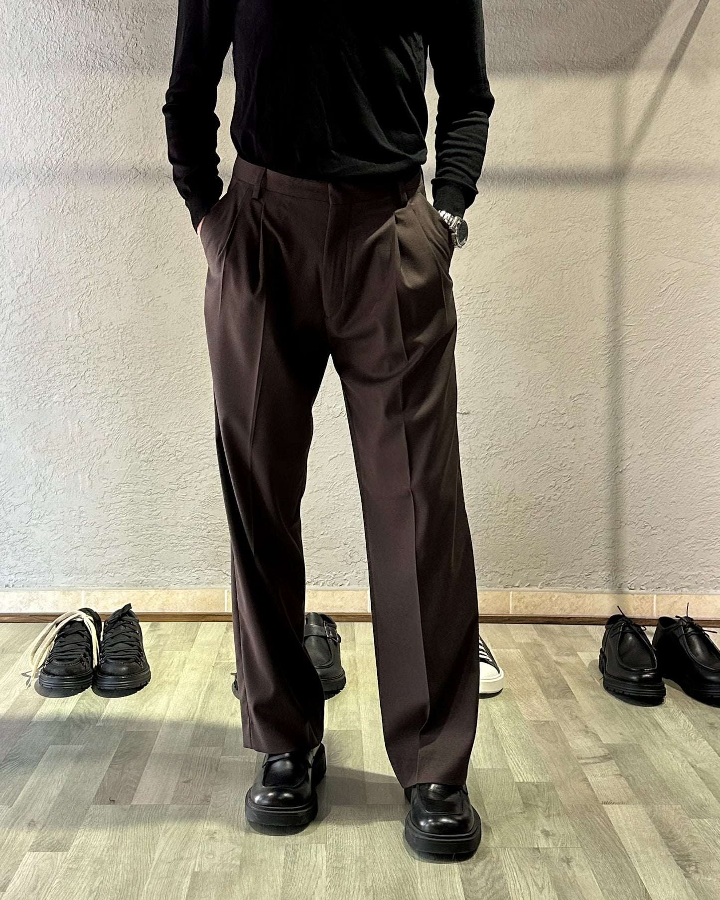 PANTALONE CLASSY - MARRONE