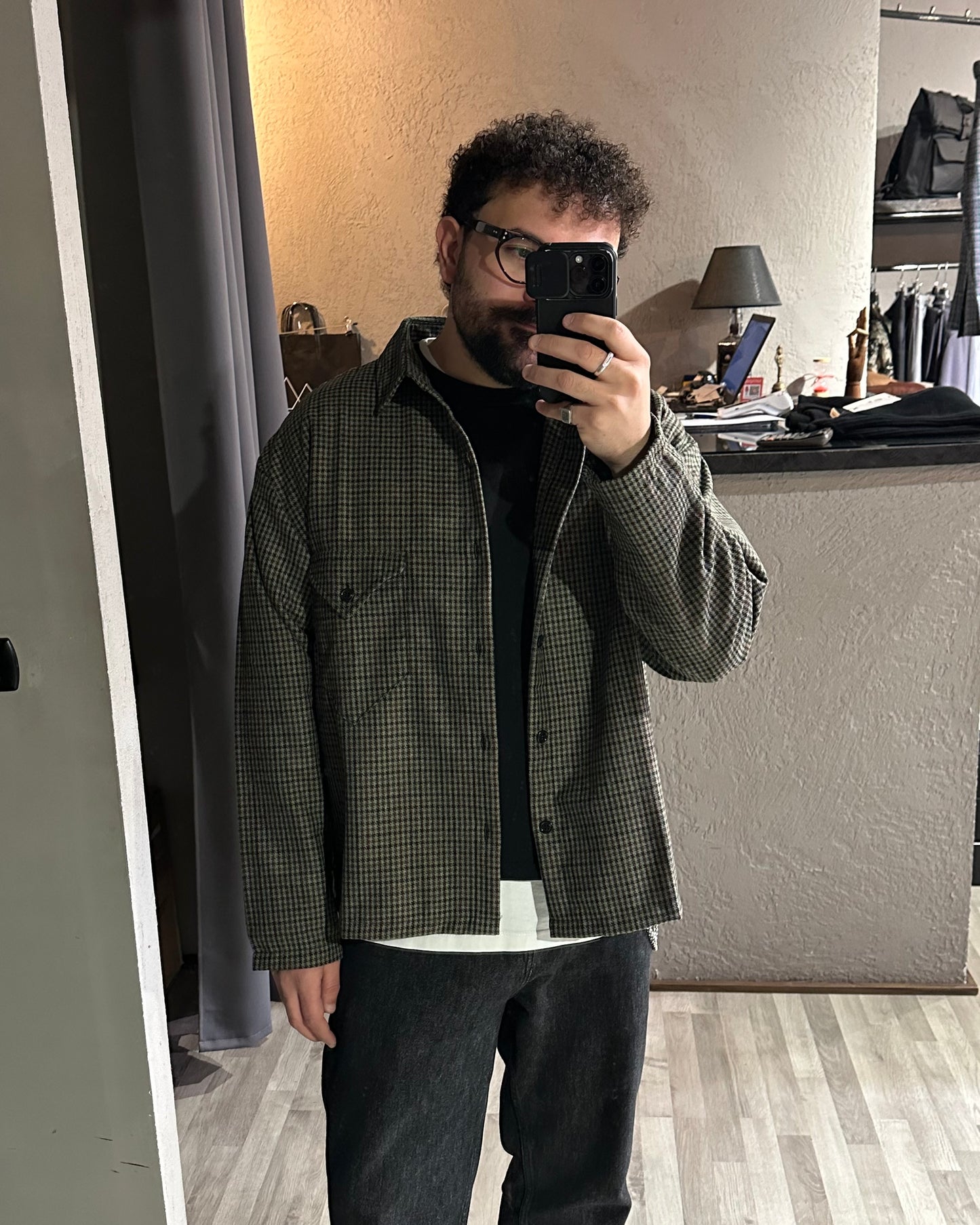 CAMICIA OVER SHIRT MICRO-CHECK