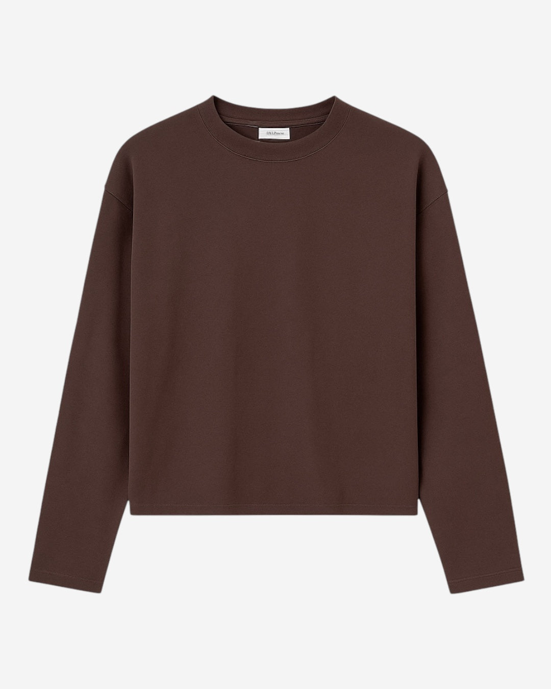 FELPA CROP - MARRONE