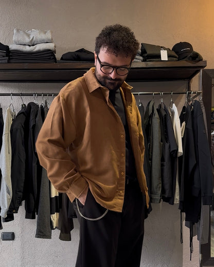 CAMICIA DAINO - TABACCO