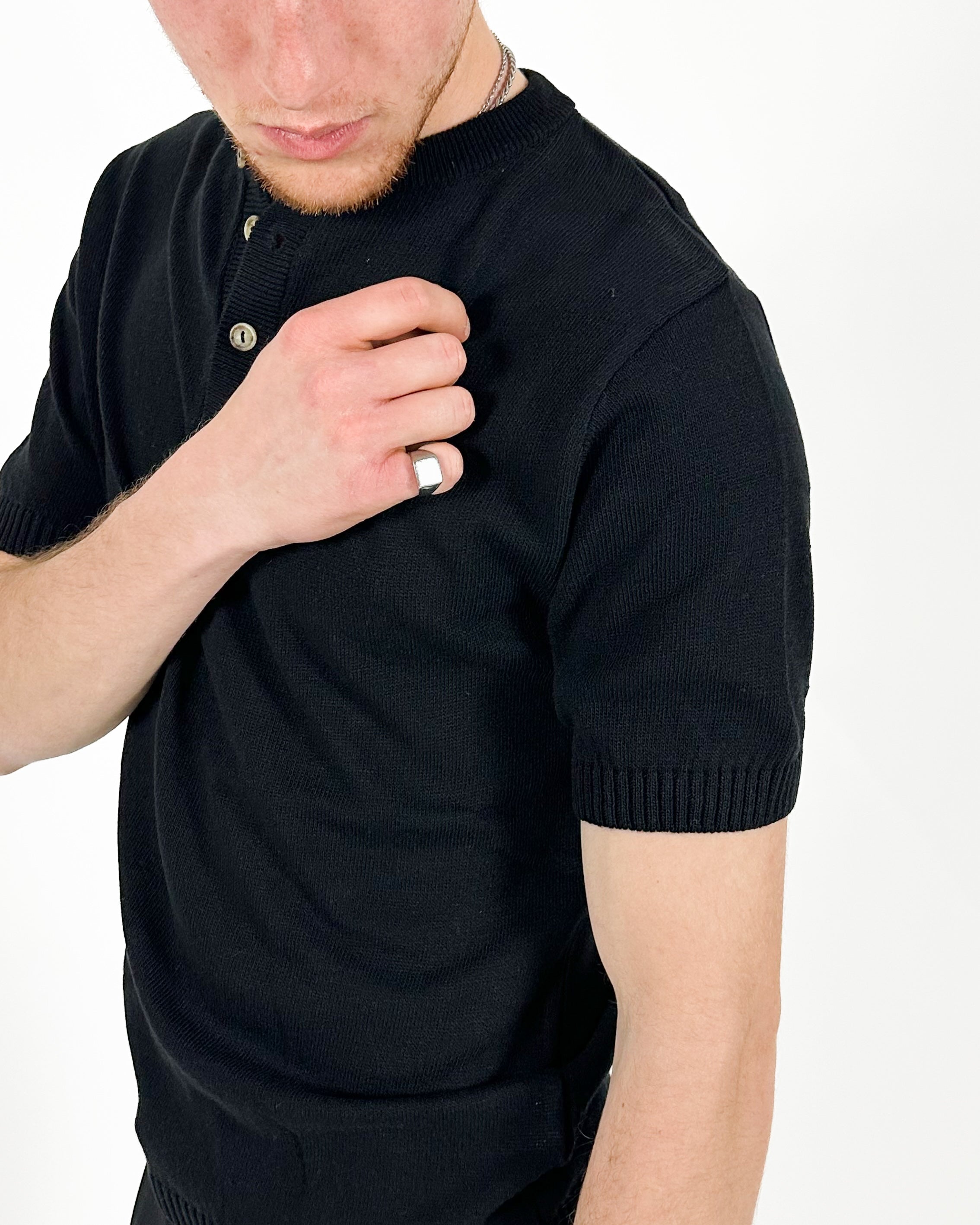 MAGLIA SERAFINO IN MAGLIA - NERO