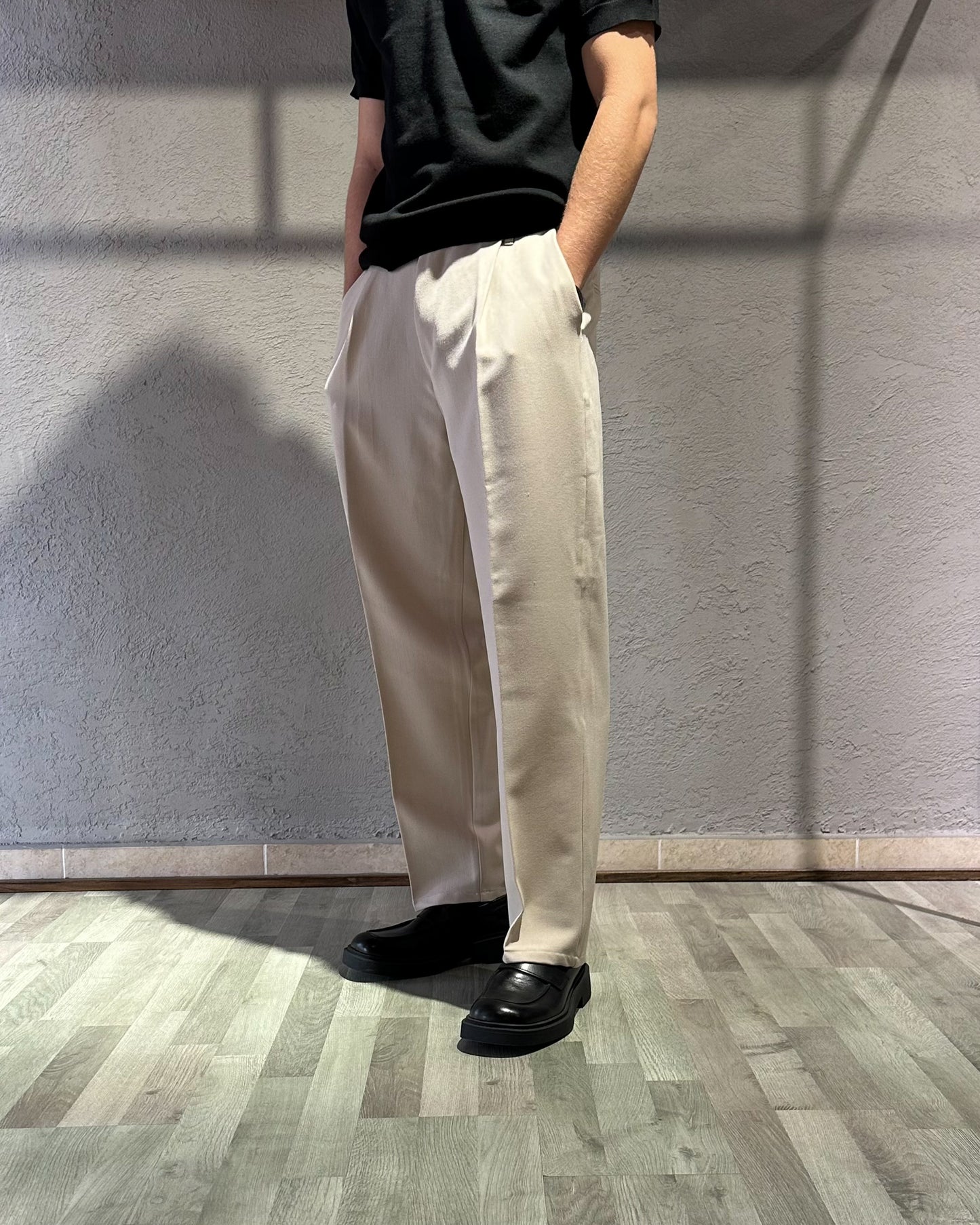 PANT AMPIO BEIGE CHIARO