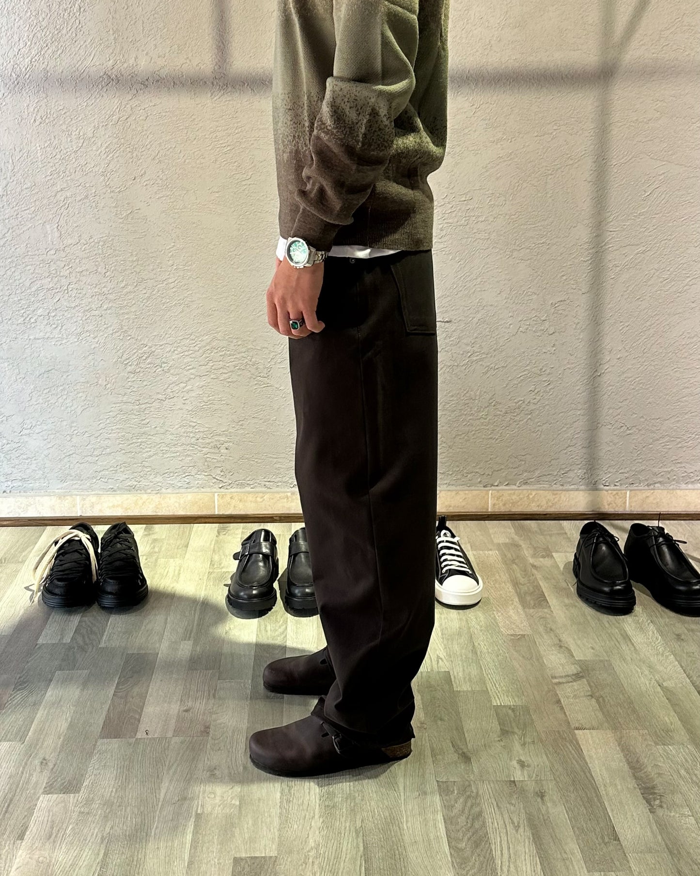 Pantalone Wide Fit – MARRONE