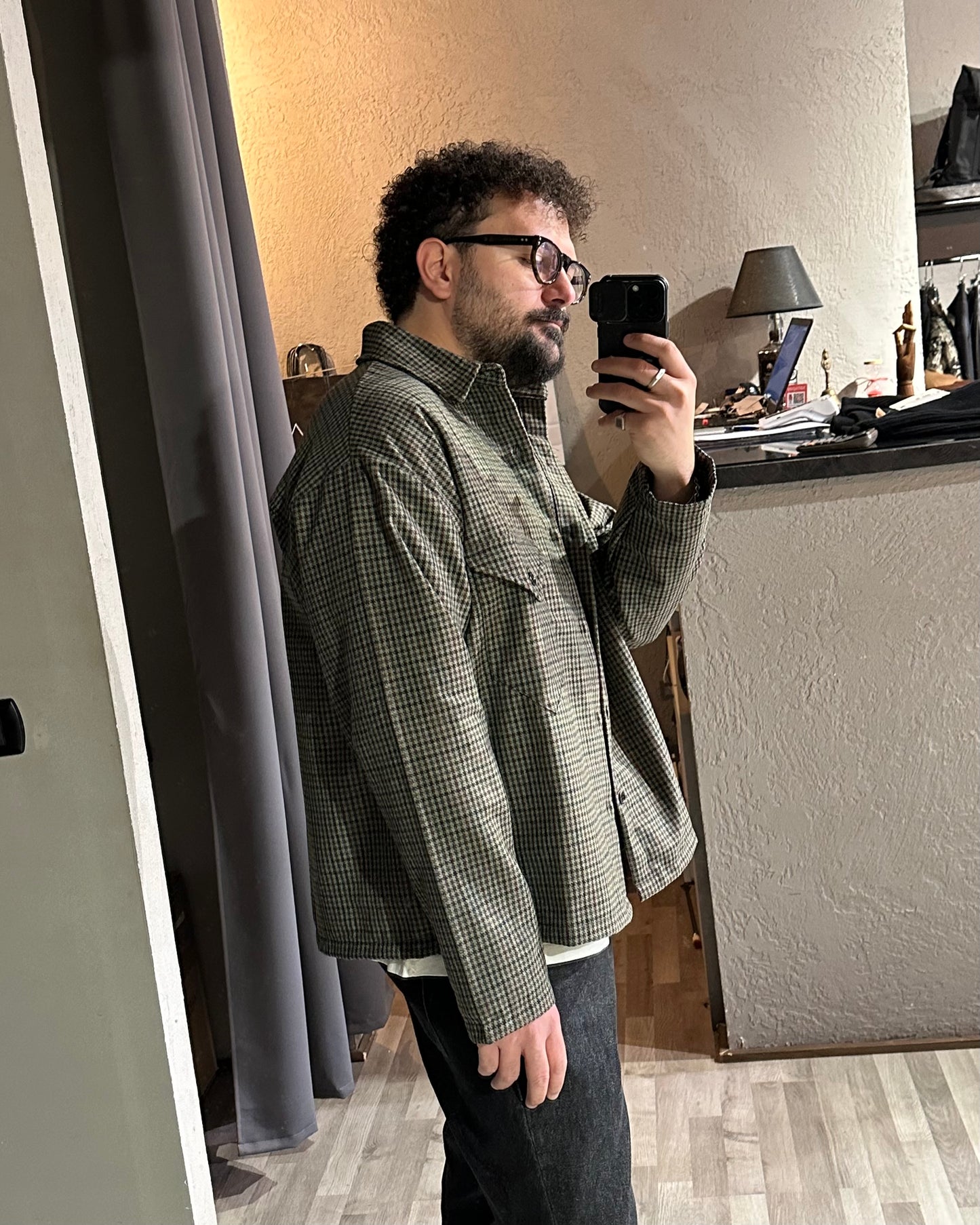 CAMICIA OVER SHIRT MICRO-CHECK