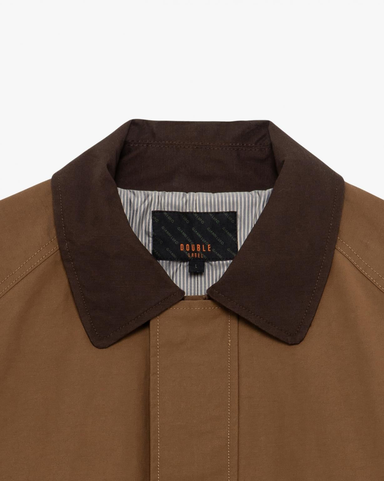 GIACCA OVERSIZE CON COLLO A CONTRASTO