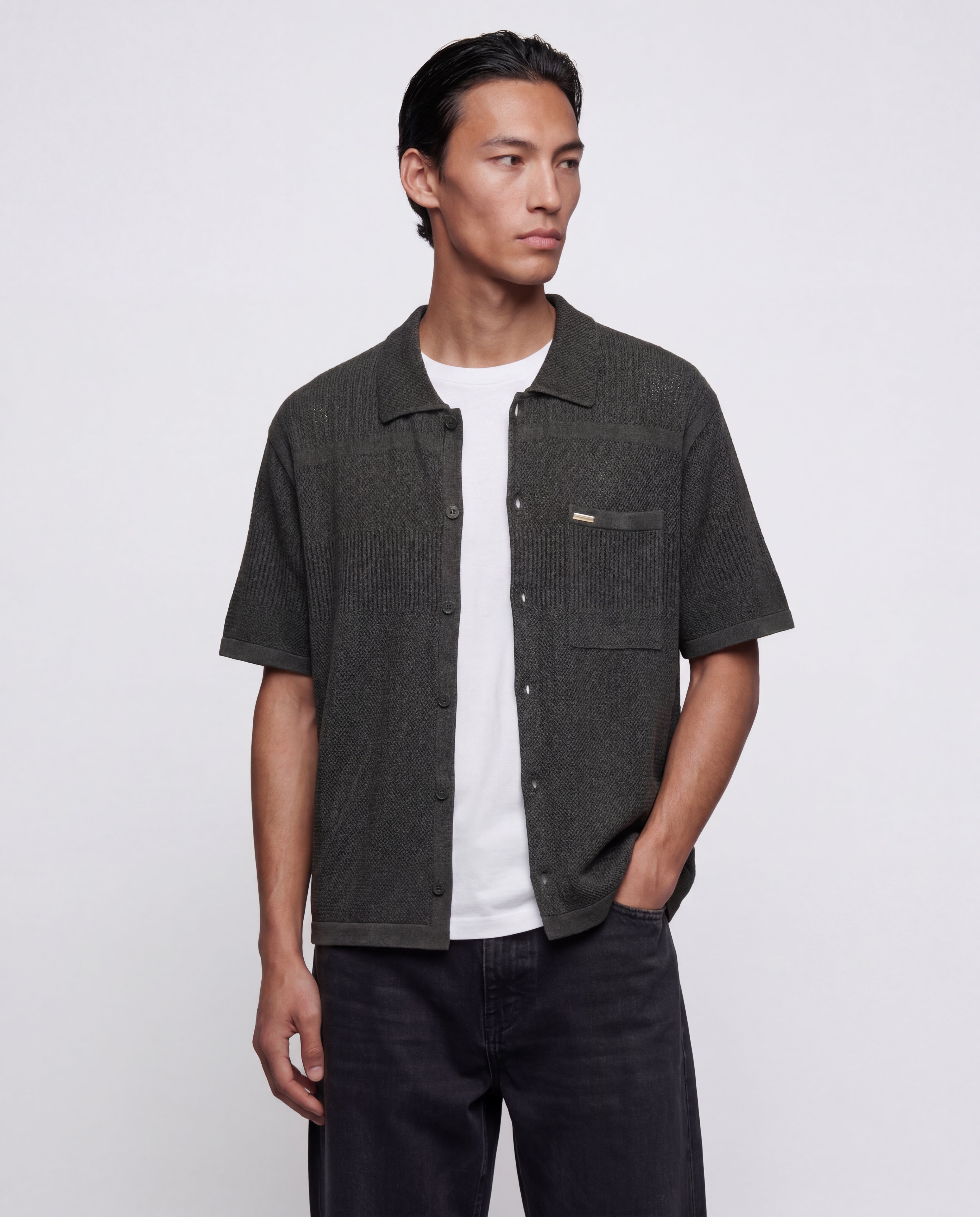 CAMICIA IN MAGLIA TRAFORATA
