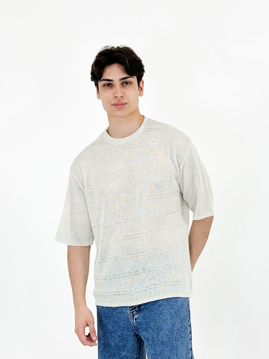 T-SHIRT IN MAGLIA TRAFORATA