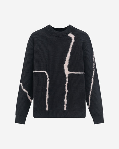 MAGLIONE OVER NERO
