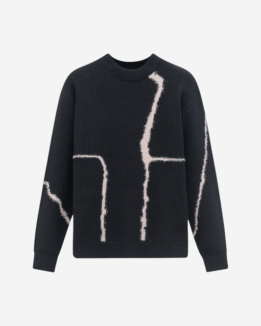 MAGLIONE OVER NERO