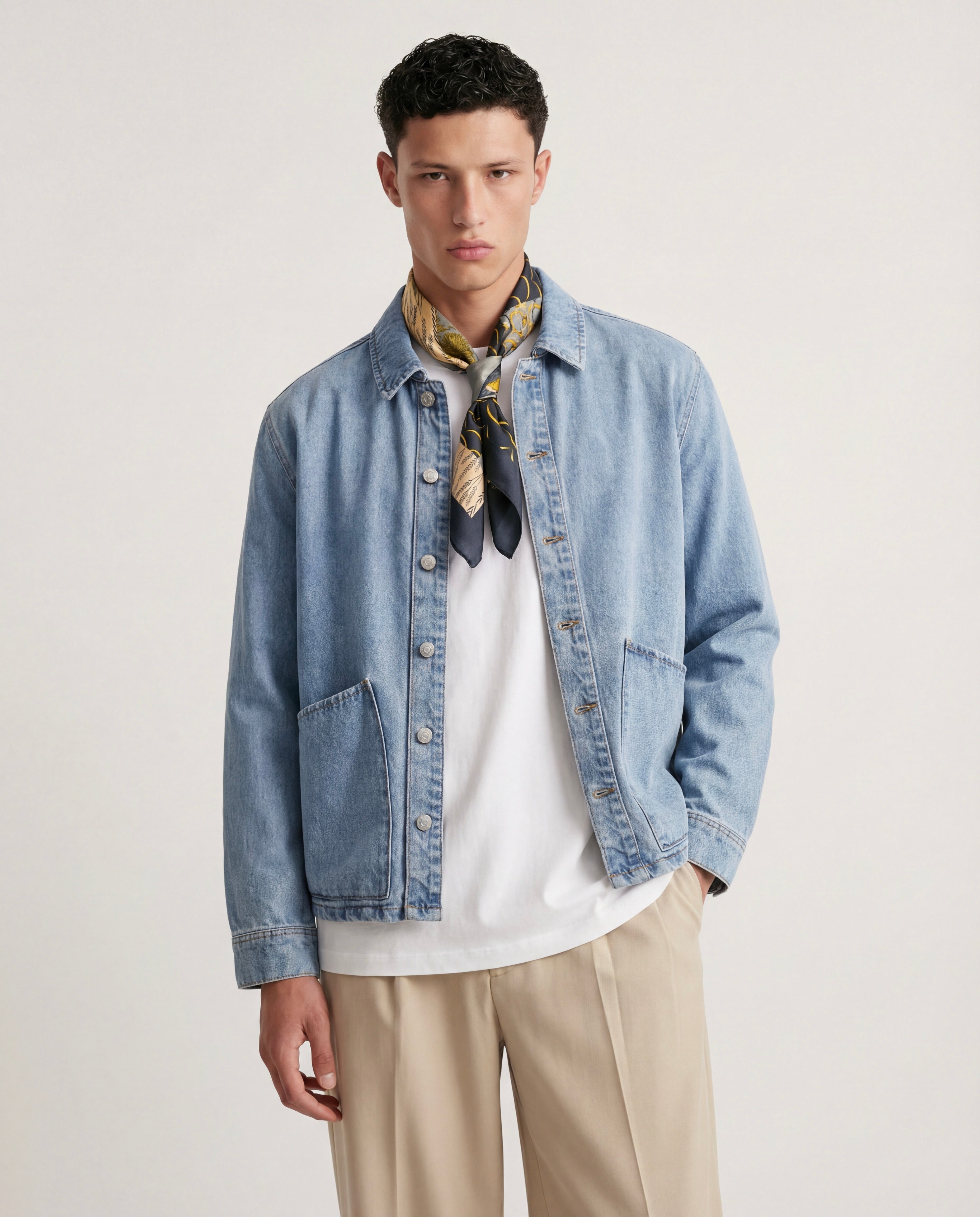 GIACCA DENIM LIGHT WASH