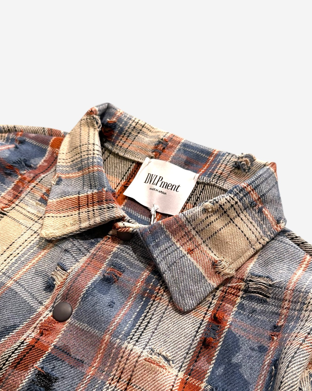 CAMICIA OVER A QUADRI BLU