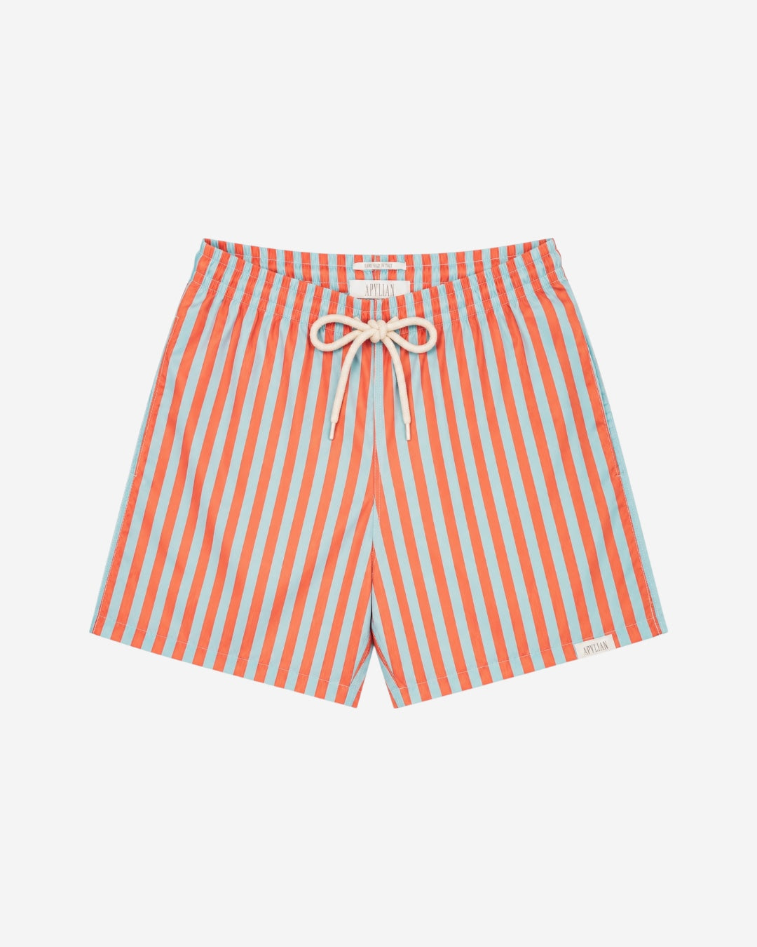 COSTUME RIGATO CELESTE/ARANCIO