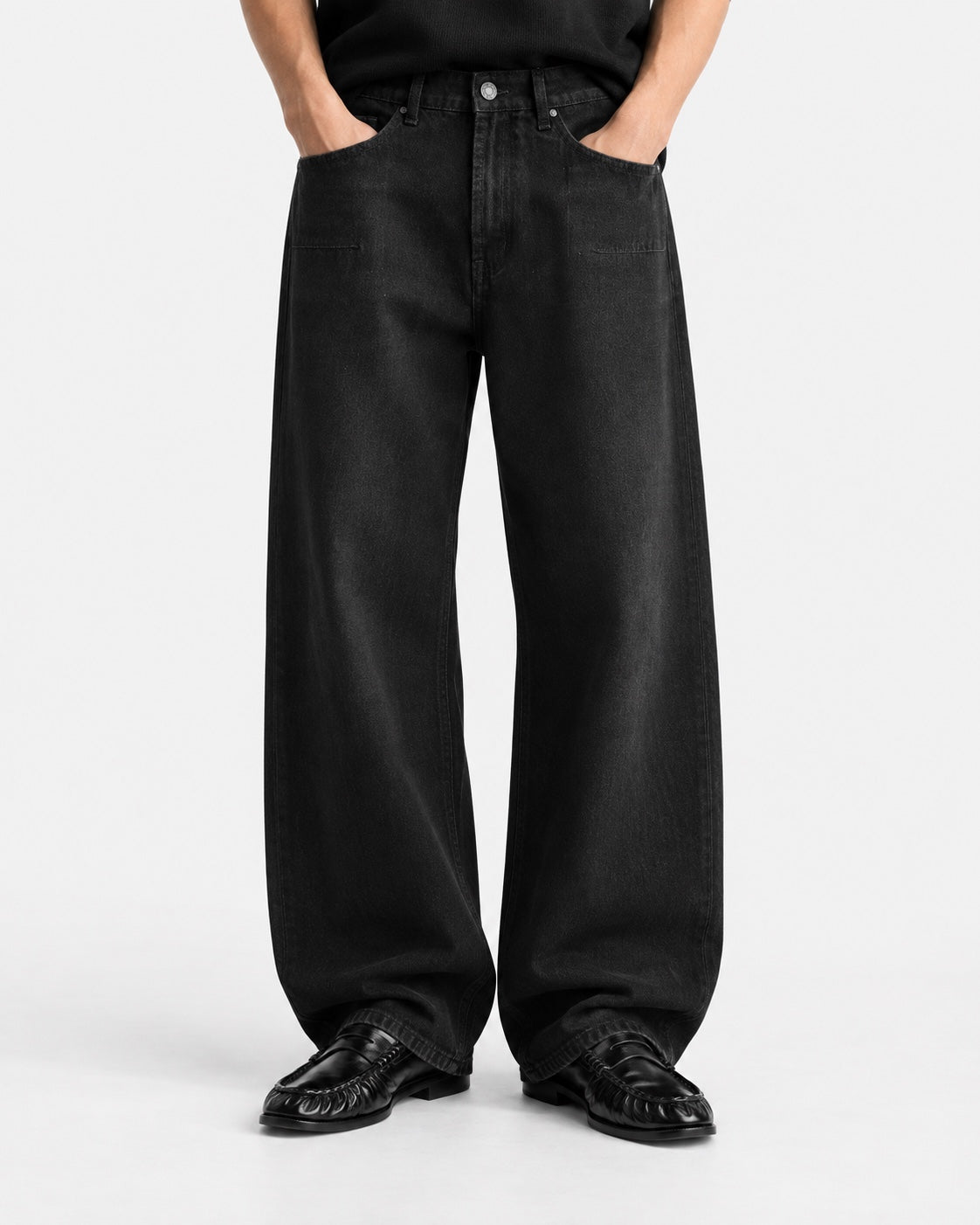 Jeans balloon nero - indossato