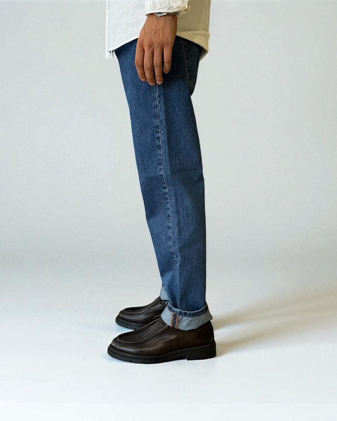 JEANS REGULAR FIT IN DENIM BLUE