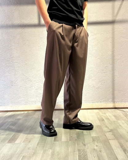PANT AMPIO MARRONE