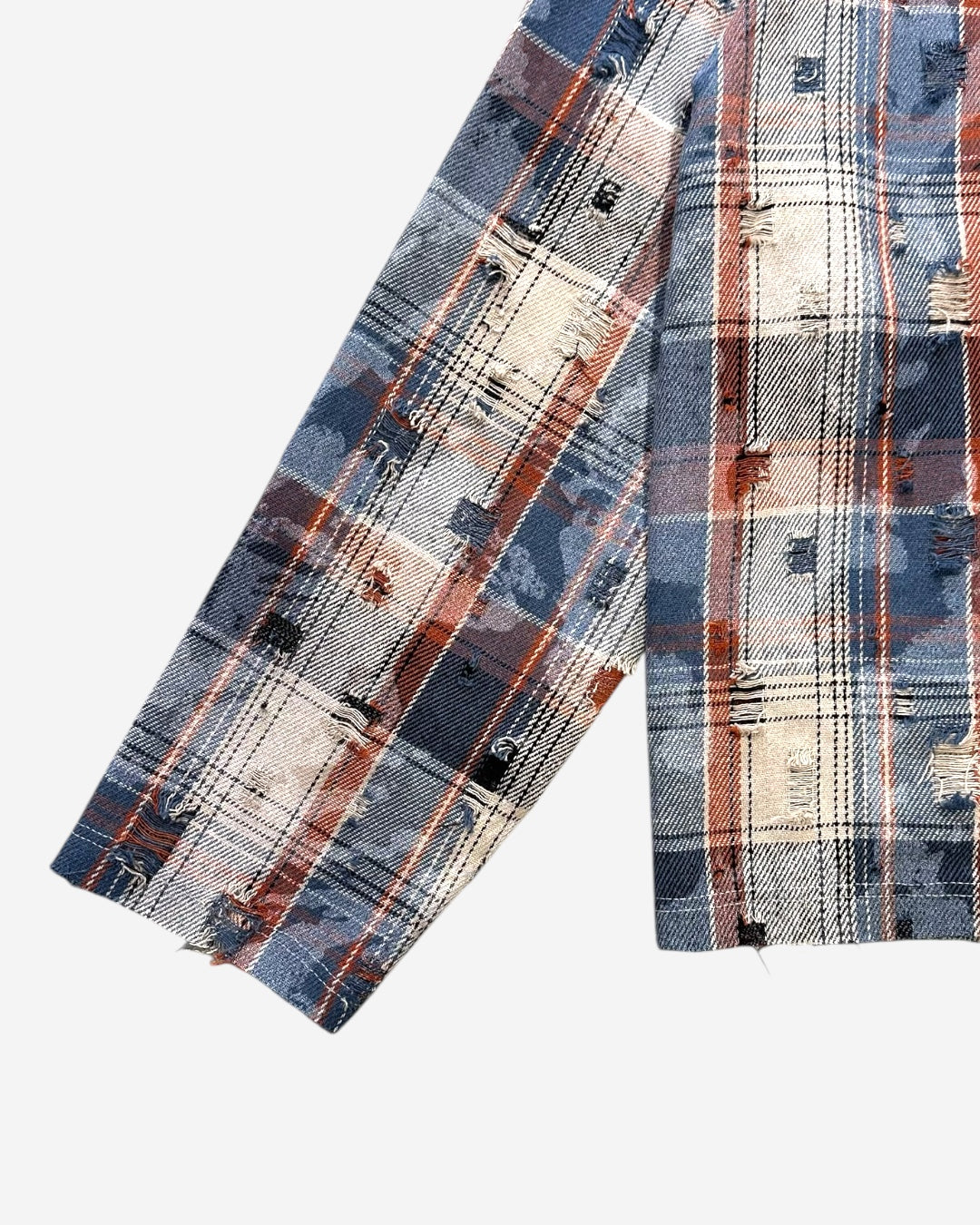 CAMICIA OVER A QUADRI BLU