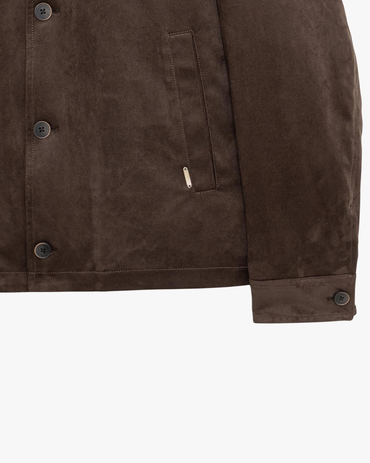 Giacca marrone Gianni Lupo dettaglio tasca