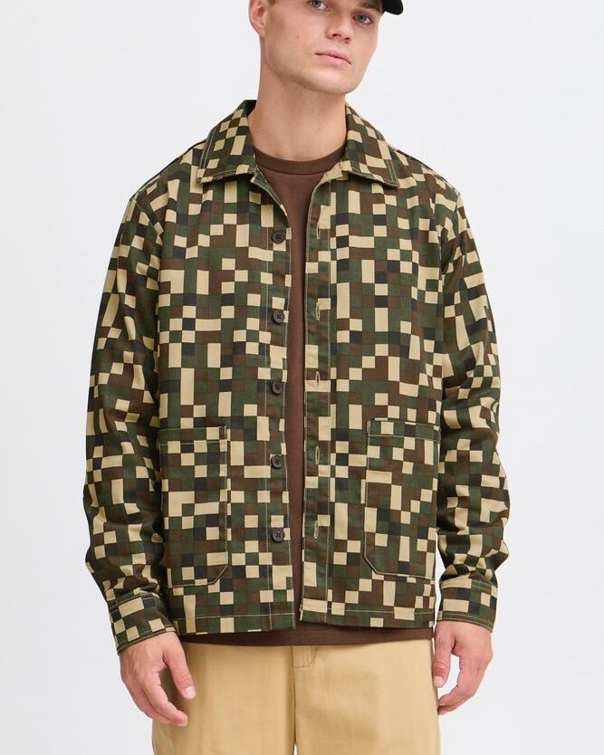 GIACCA IN COTONE CON PATTERN GEOMETRICO