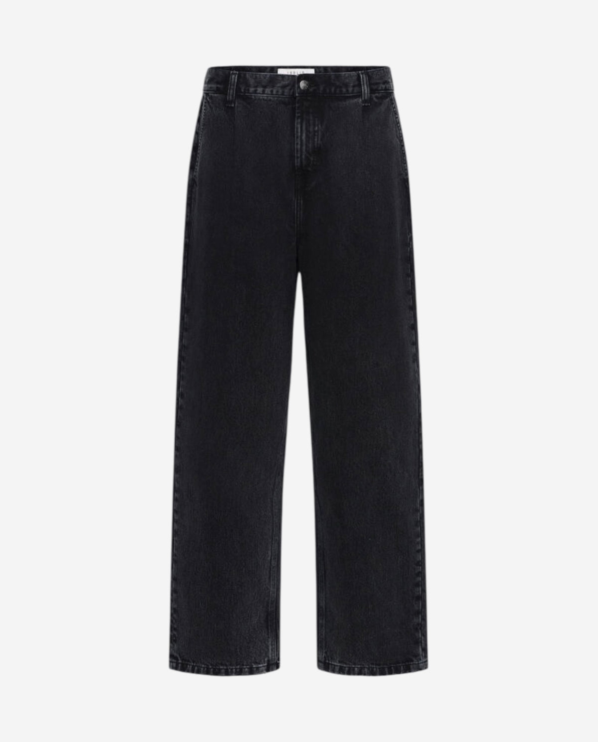 Jeans baggy nero slavato vista frontale