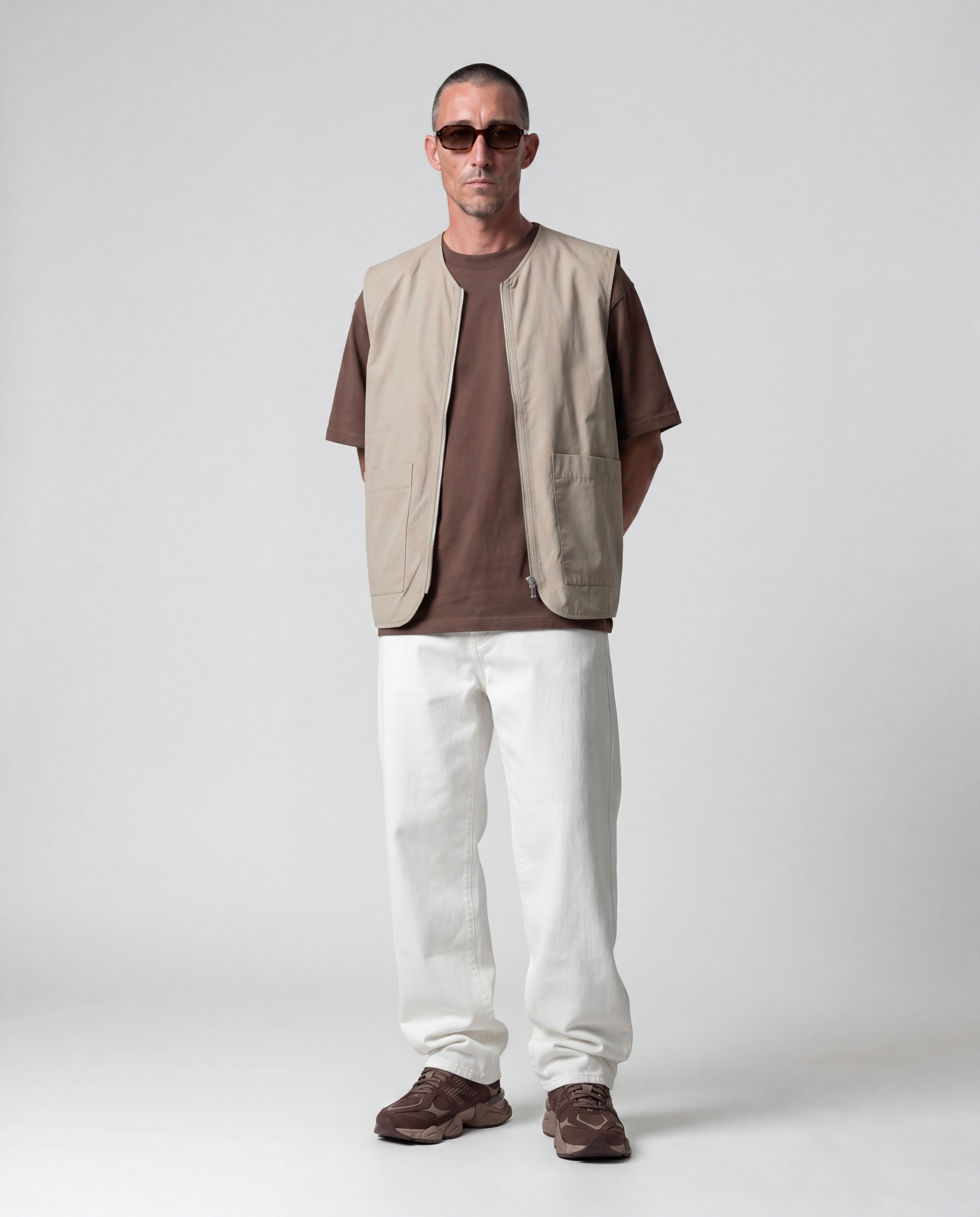 GILET OVER CON ZIP
