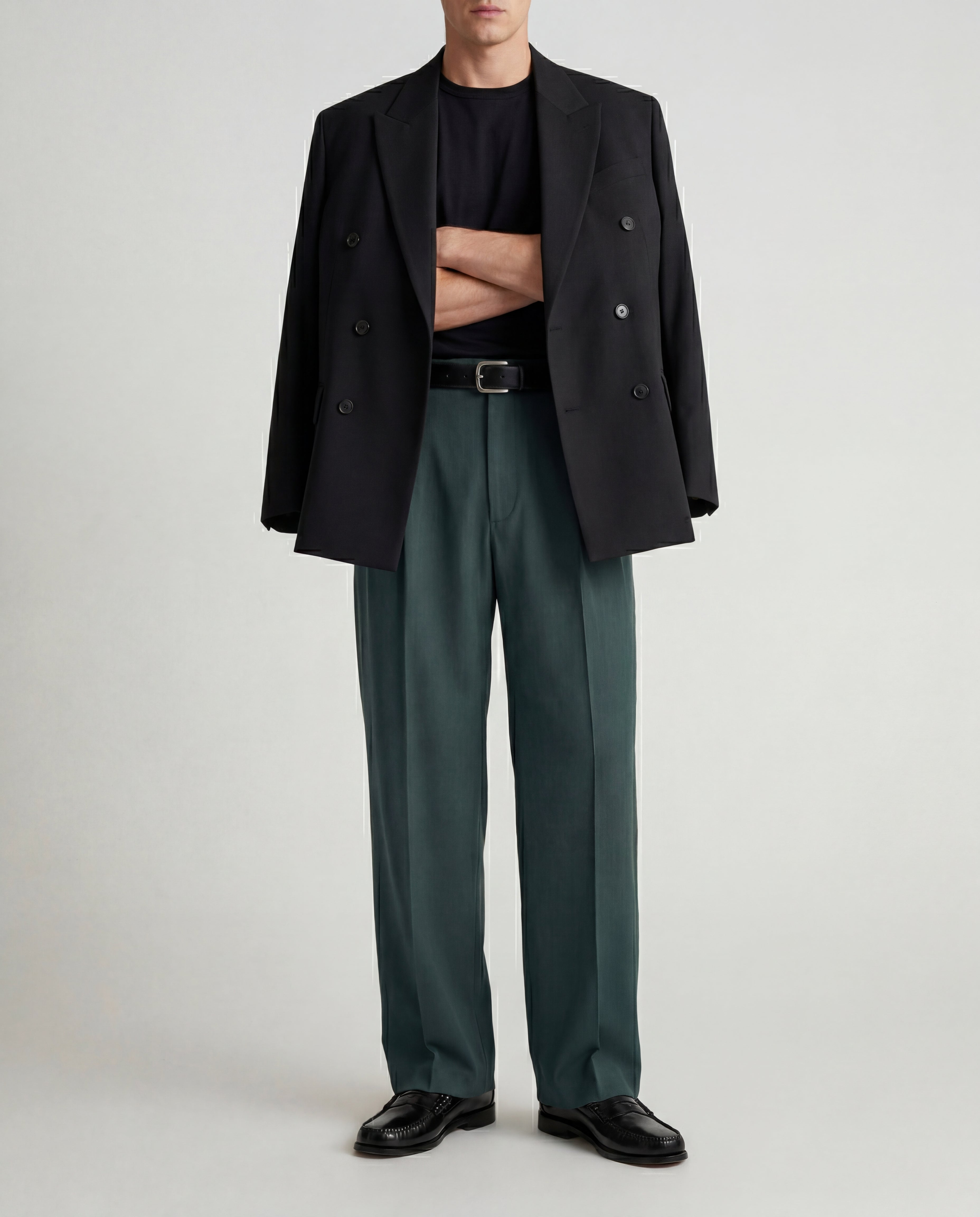 PANTALONE WIDE PENCE - VERDE INGLESE