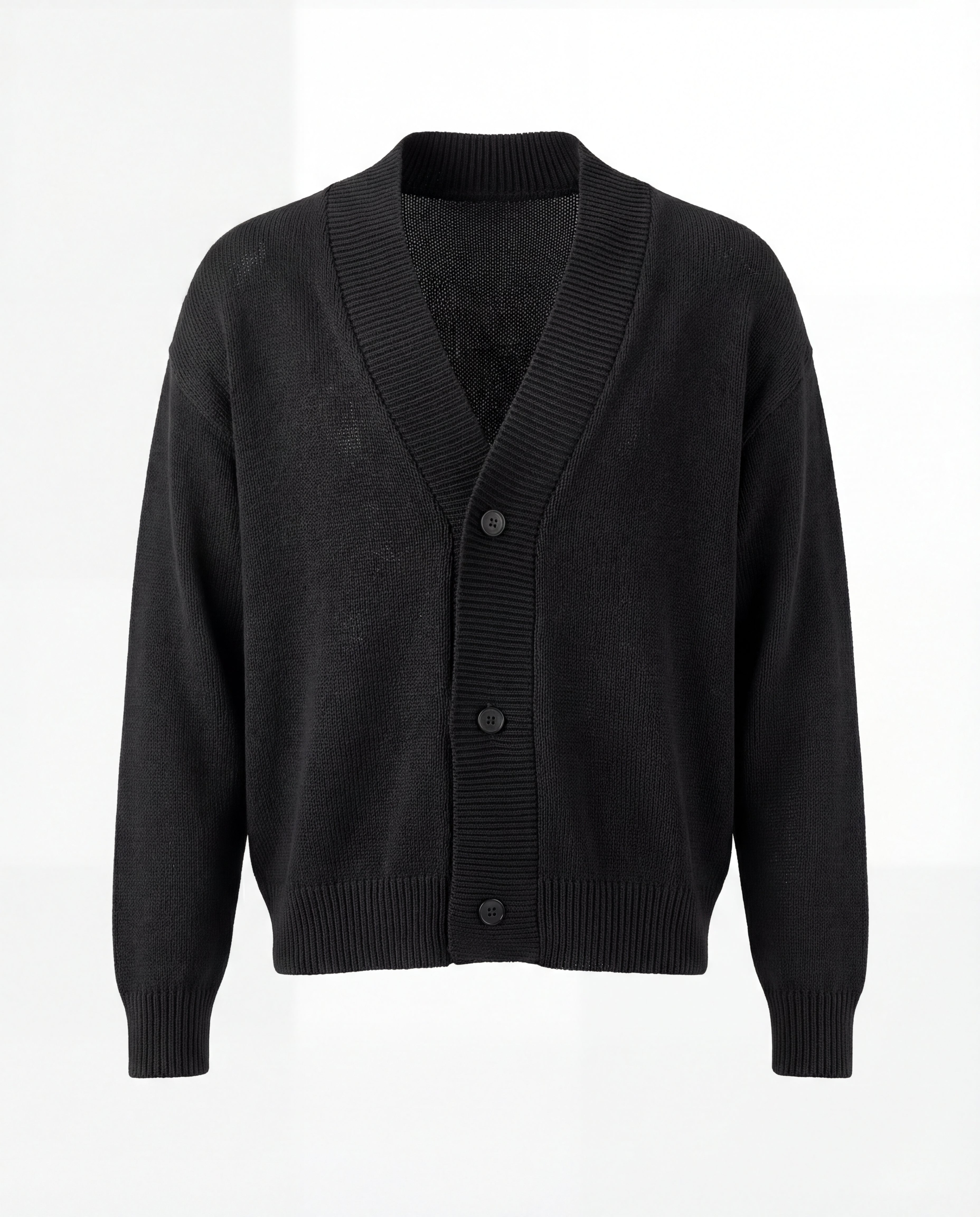 CARDIGAN ESSENTIAL FIT - NERO